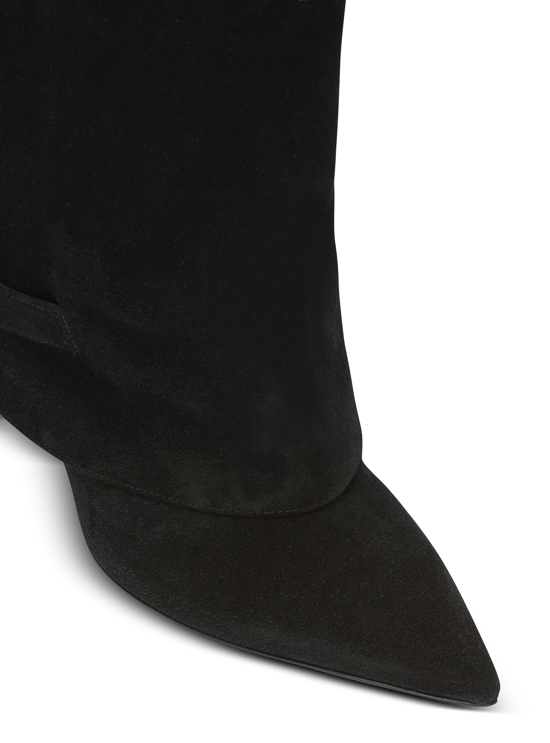 Uma boots in suede black - Women | BALMAIN Uma boots in suede black - Women | BALMAIN