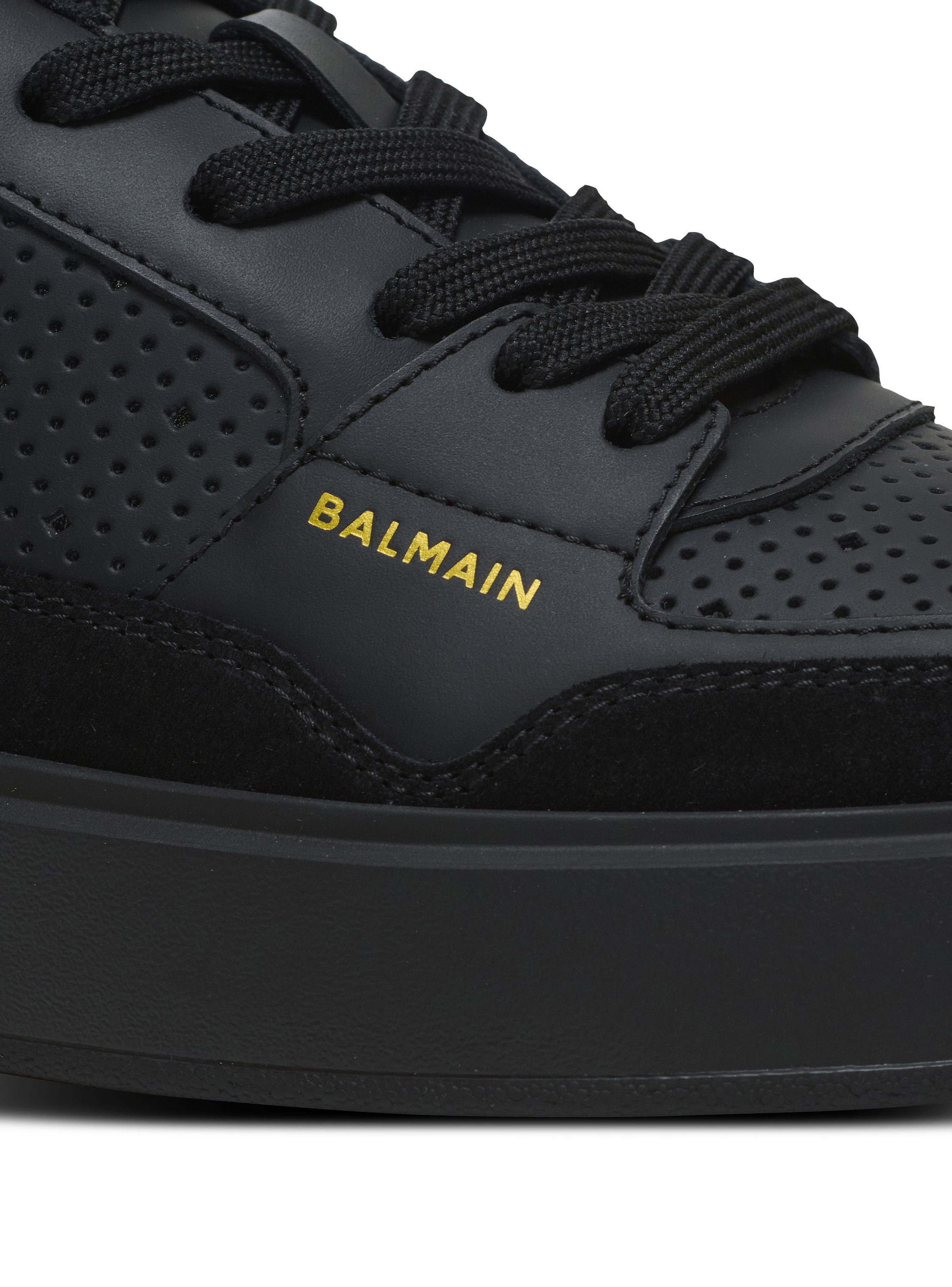 BALMAIN Bコトロトッフスニカ DN1VI712LLTD 0FQ Disney x Balmain: The Lion King - B-Court High Top trainers