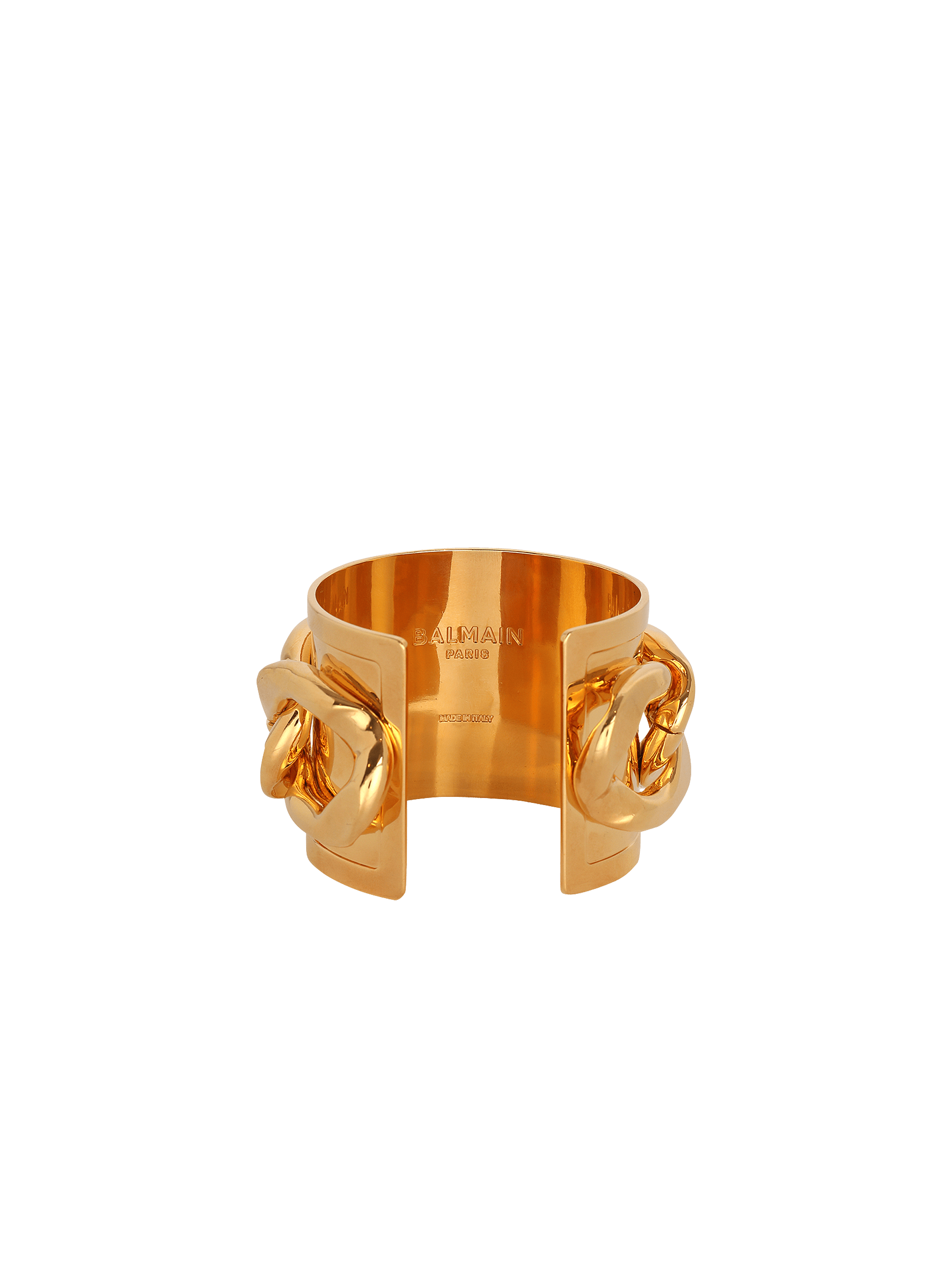 Brass chain cuff bracelet gold gold - Women | BALMAIN
