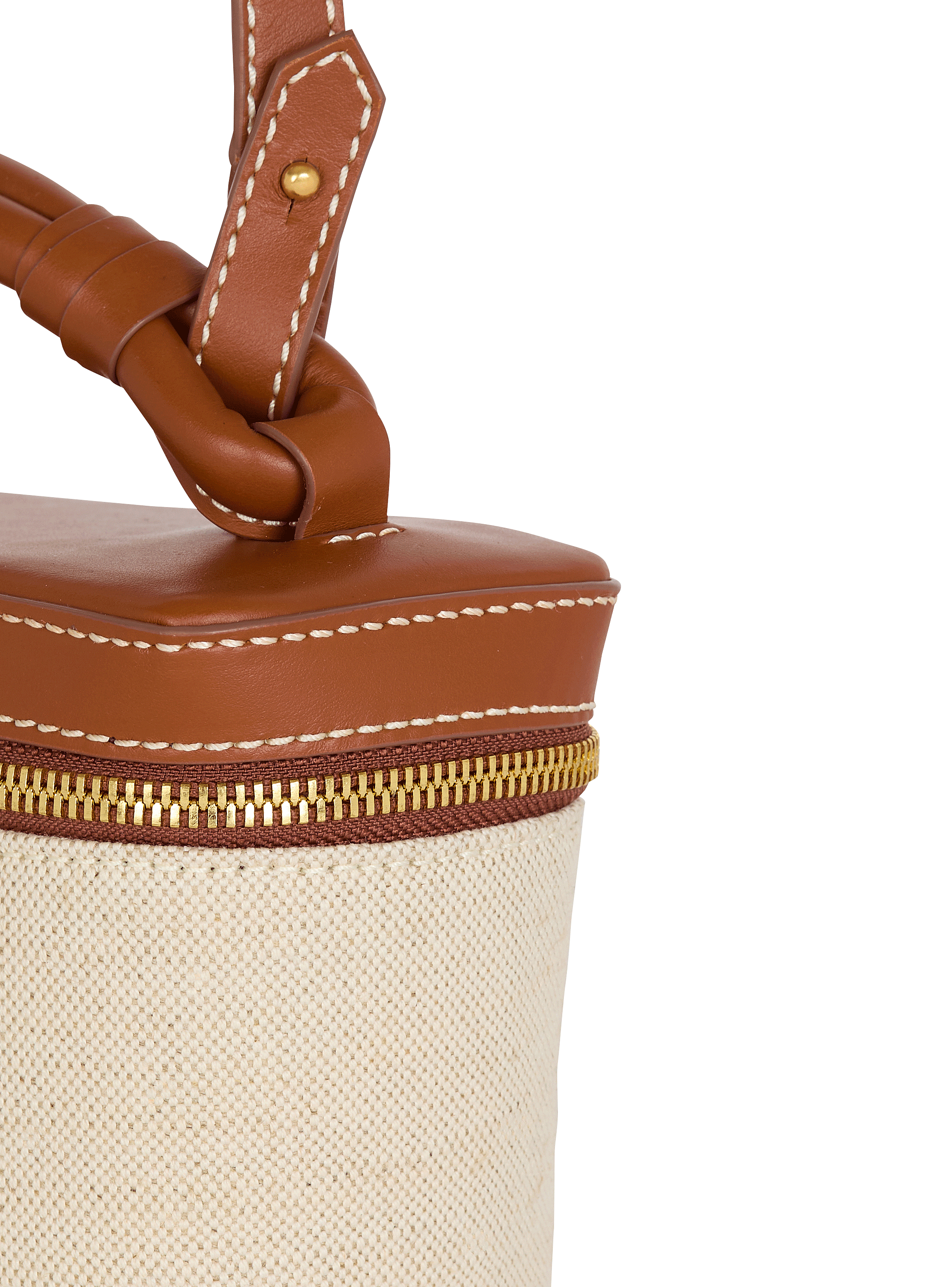 B-Army Vanity Case in canvas and leather - Women | BALMAIN