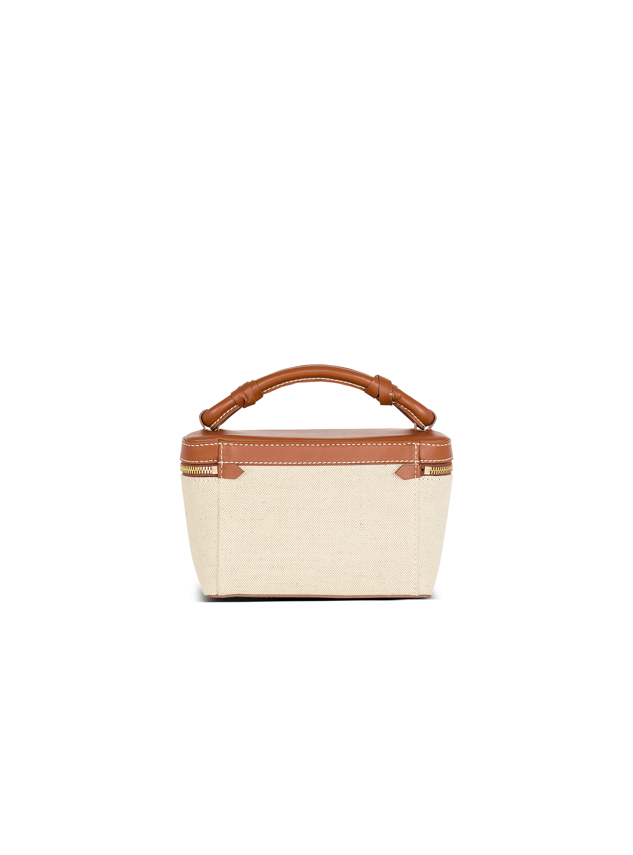 【関税＆送料込み】Balmain B-Army Canvas Vanity Case B-Army Vanity Case in canvas and leather - Women | BALMAIN