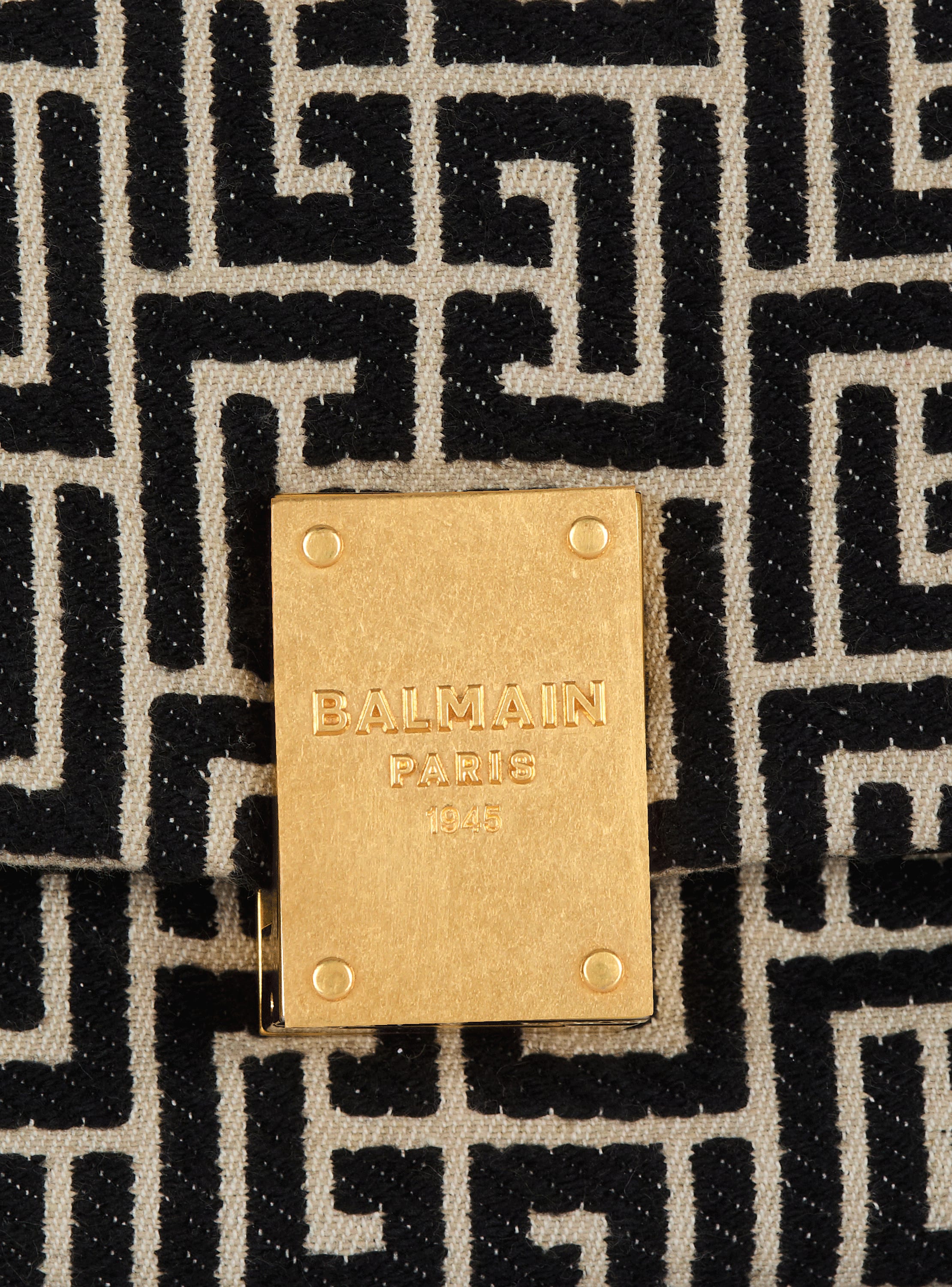 1945 Soft Small monogrammed canvas bag - Women | BALMAIN
