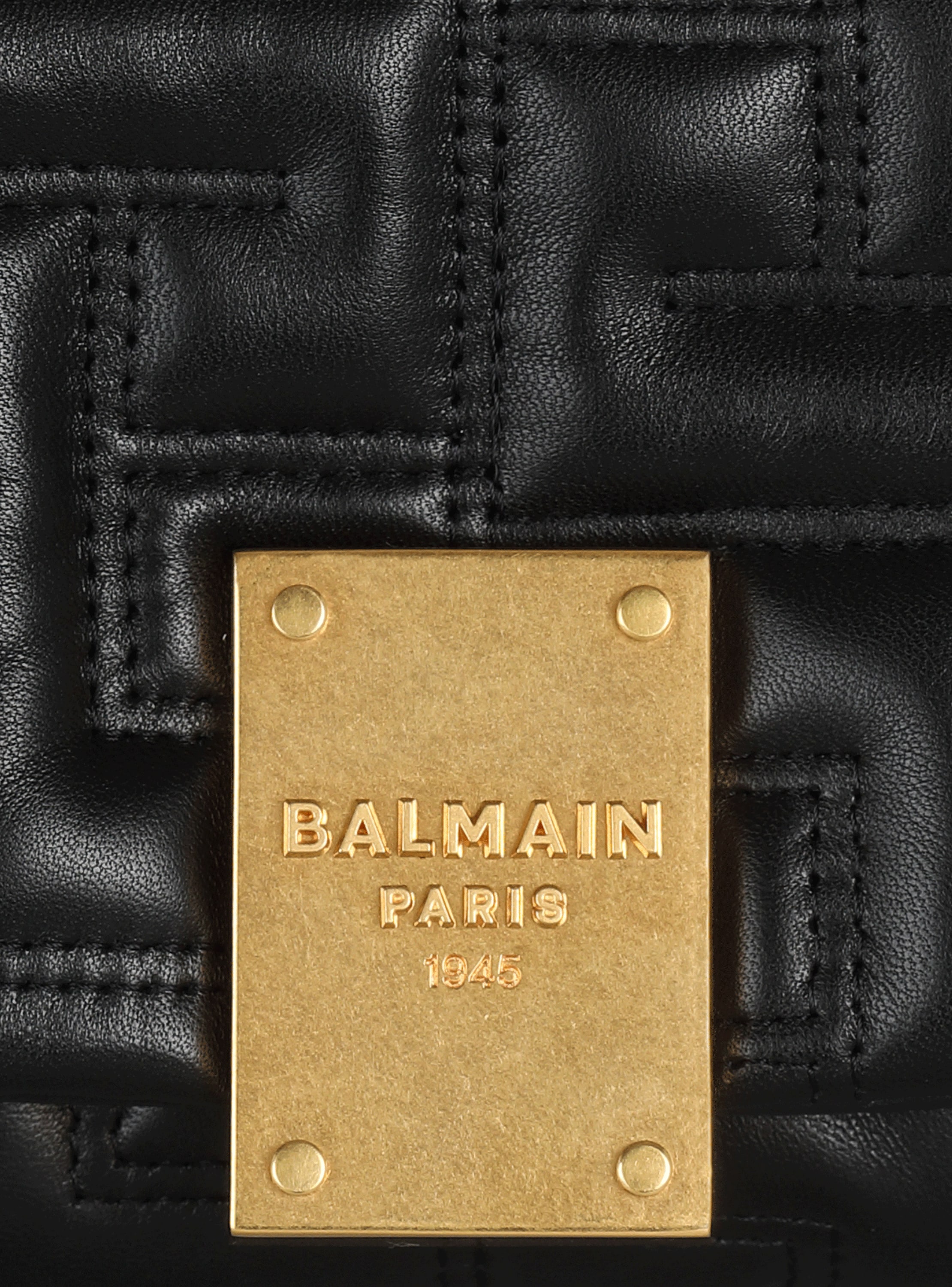 BALMAIN 1945ミニショルタハック DN1BJ796TSQA 0PA 1945 Soft mini bag with jacquard monogram - Women | BALMAIN