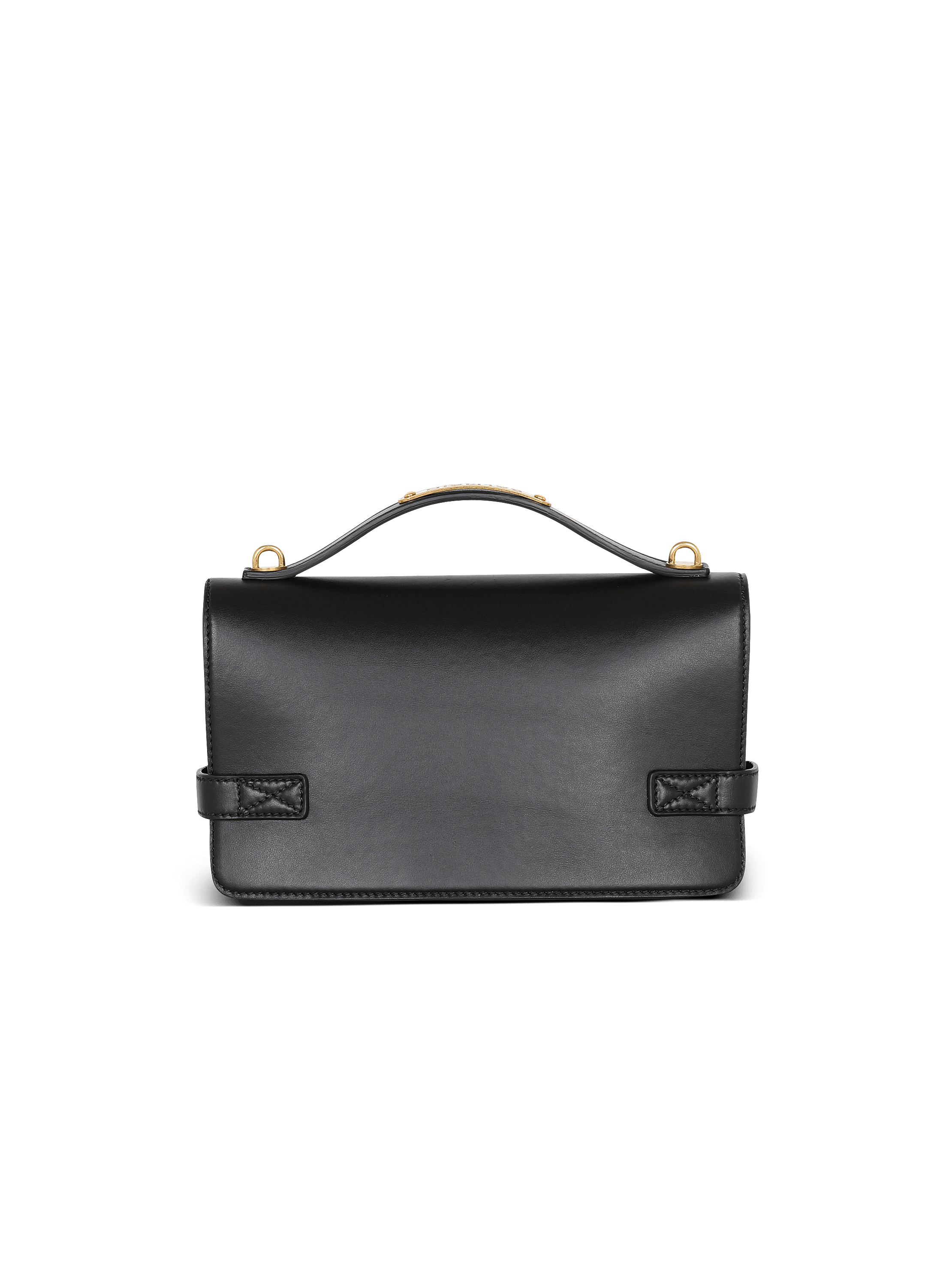 Smooth leather B-Buzz 24 bag black - Women | BALMAIN
