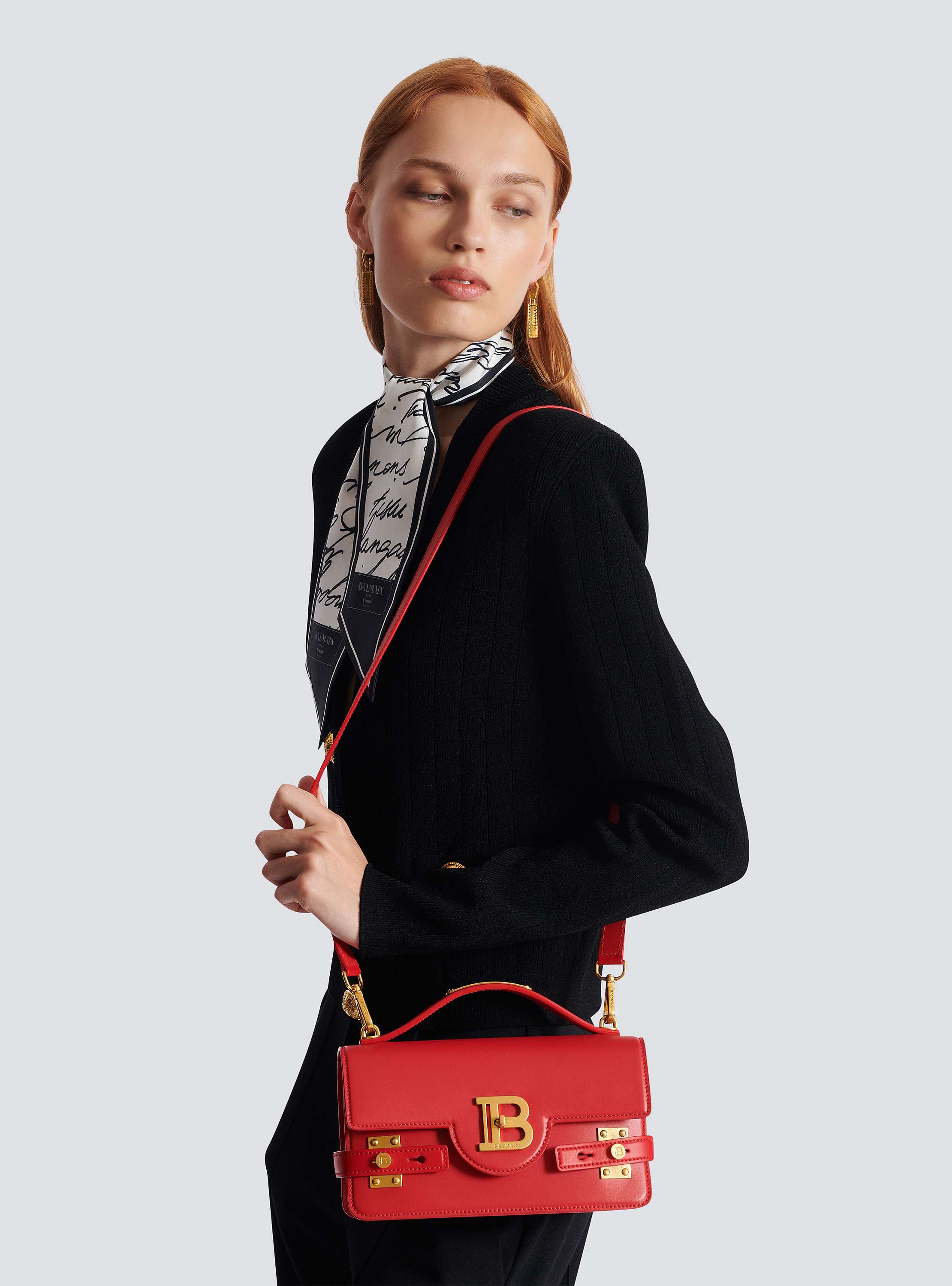 B-Buzz 24 光滑皮革手袋- Women | BALMAIN