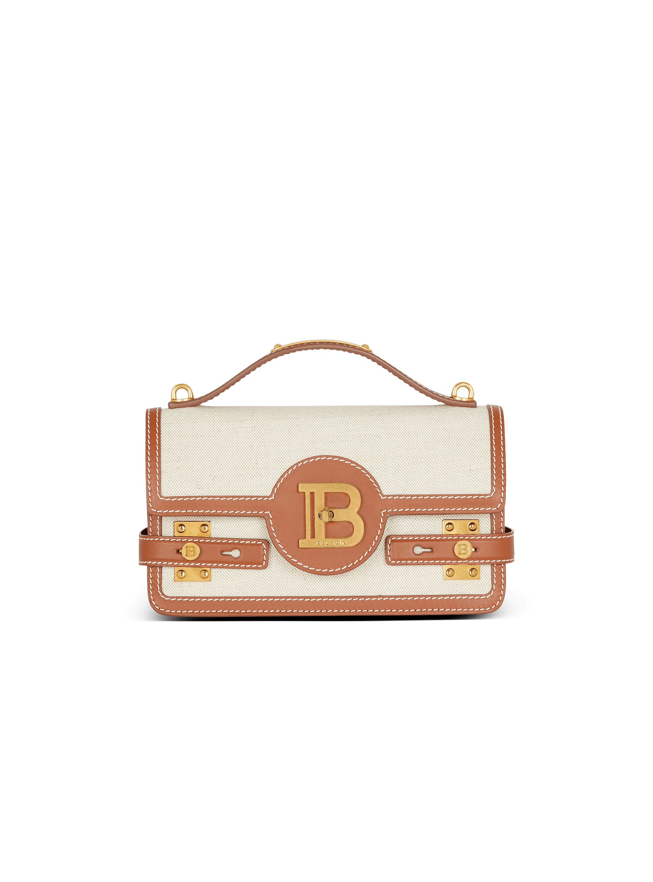 B-Buzz 24 canvas and leather bag