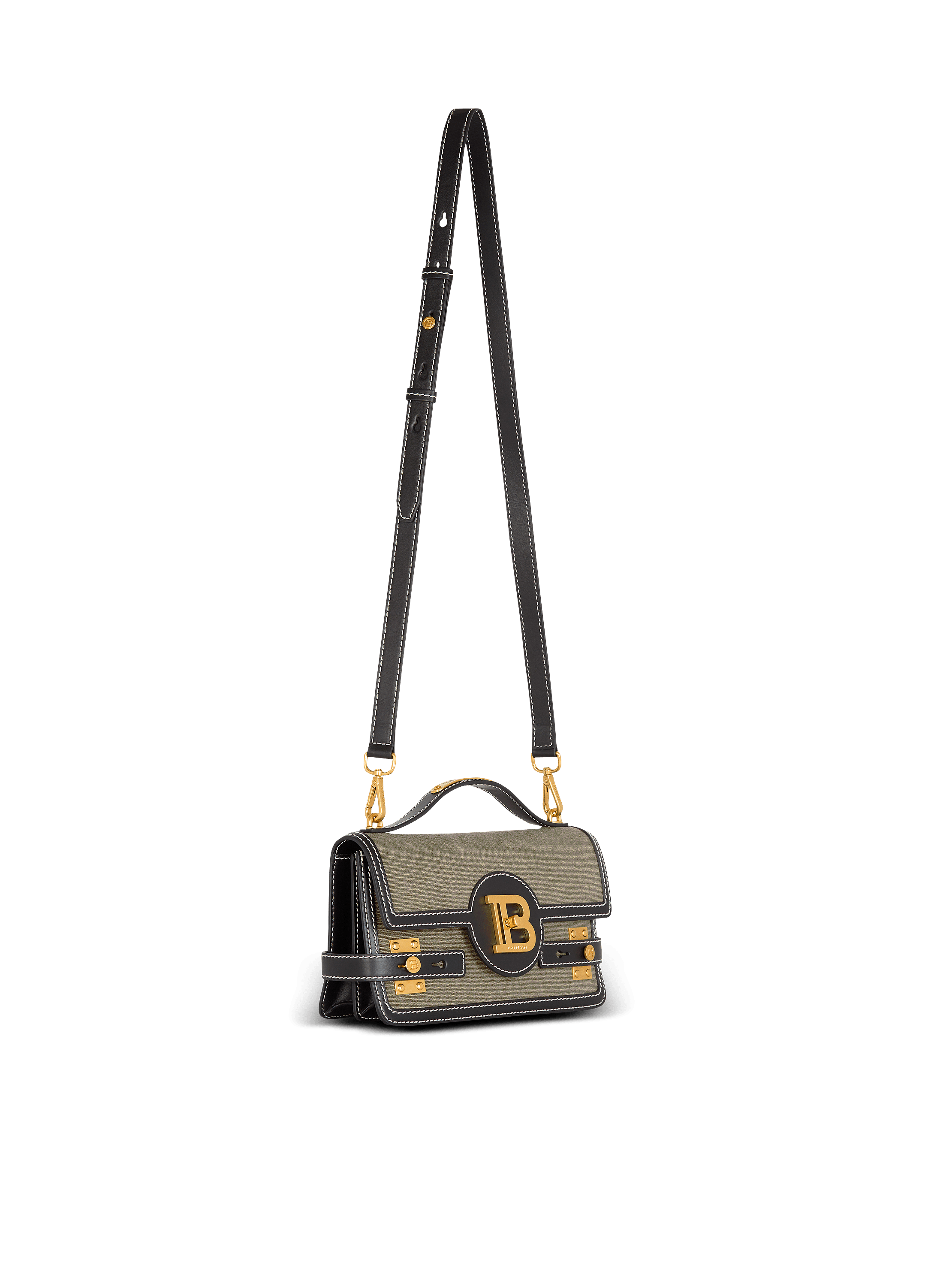 商品画像：Smooth leather B-Buzz 24 bag black - Women | BALMAIN 2