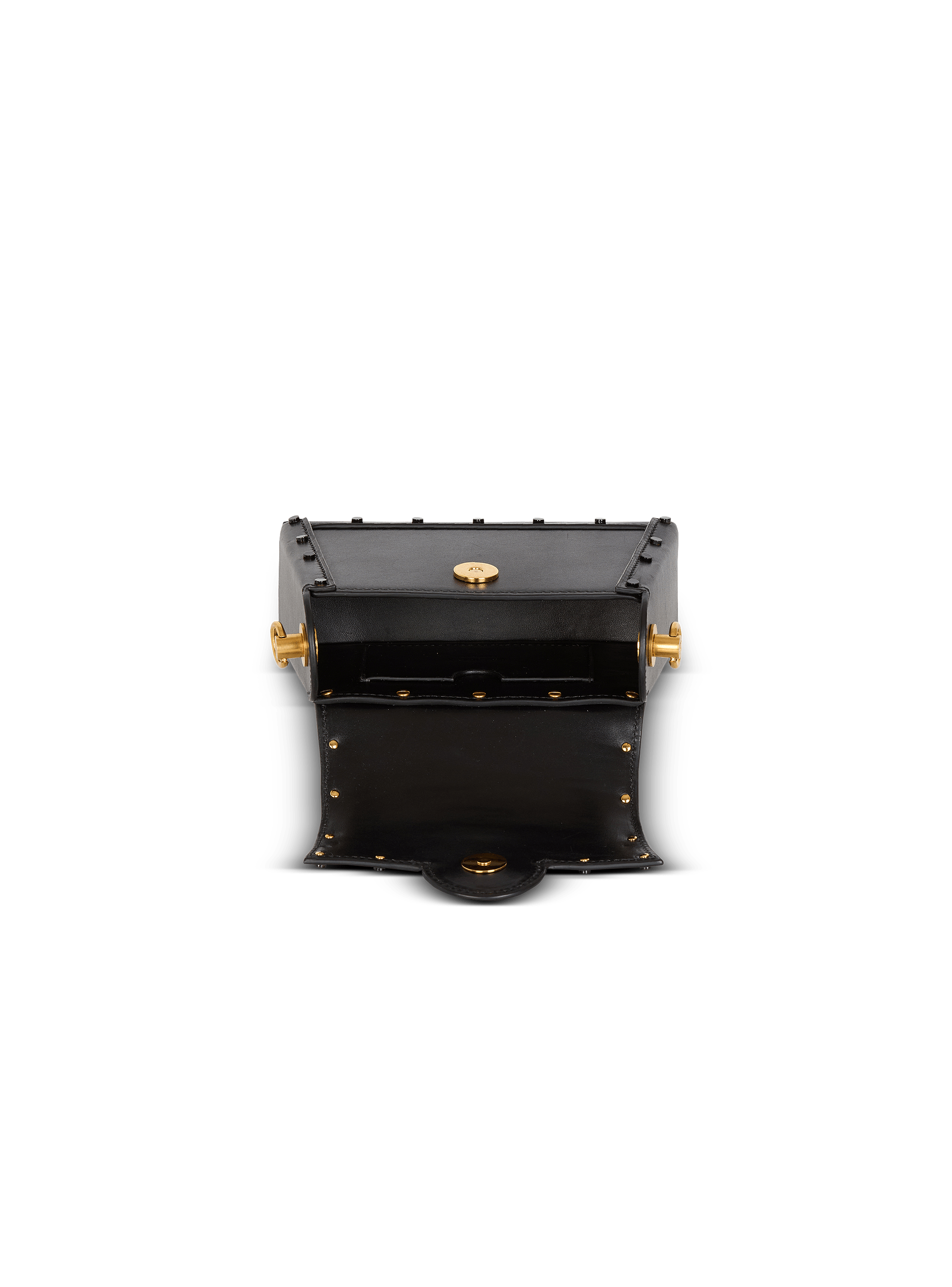 B-Buzz Dynasty Small leather bag black black - Women | BALMAIN