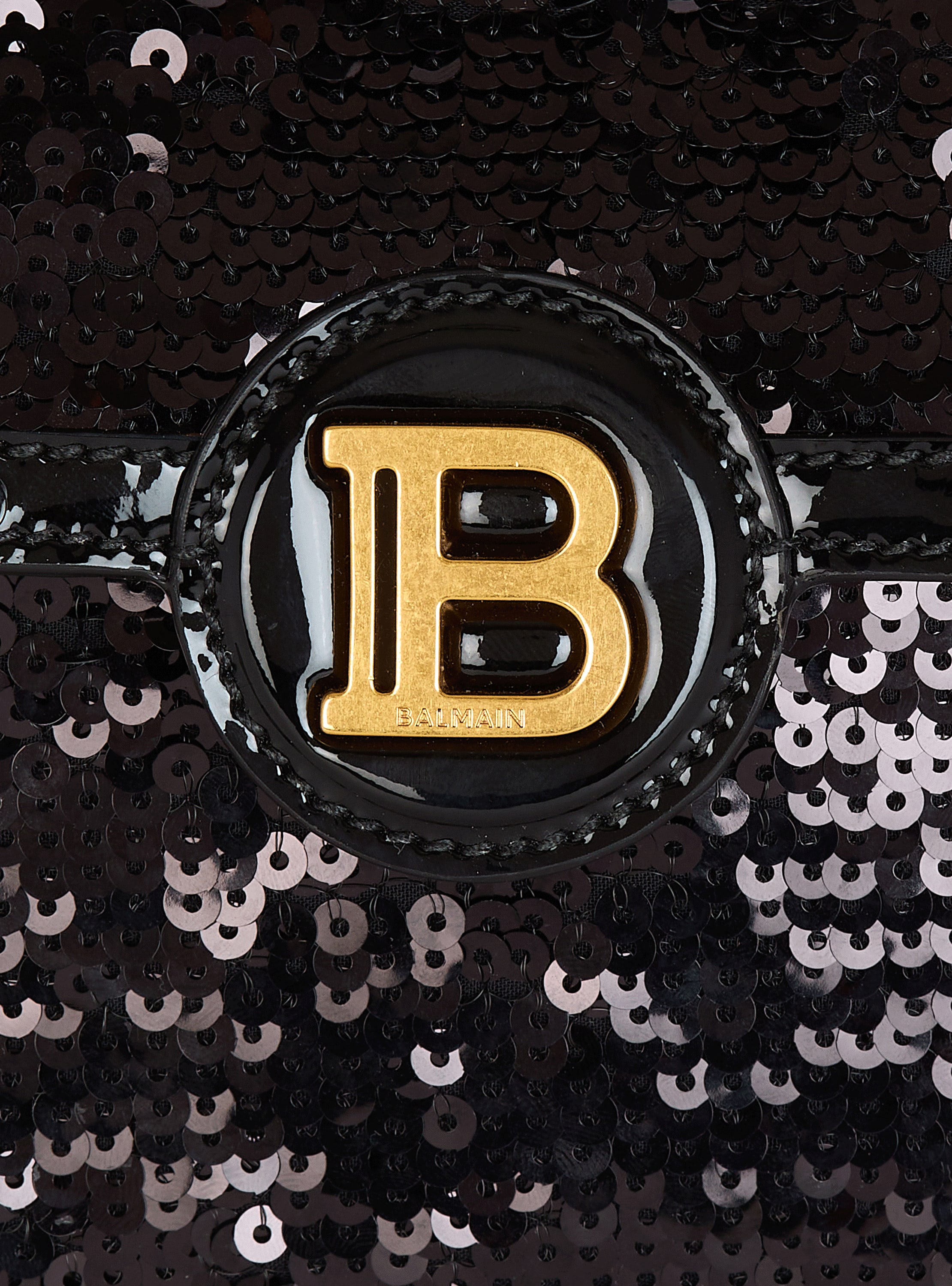 B-Buzz Dynasty Small bag in leather and sequins black black