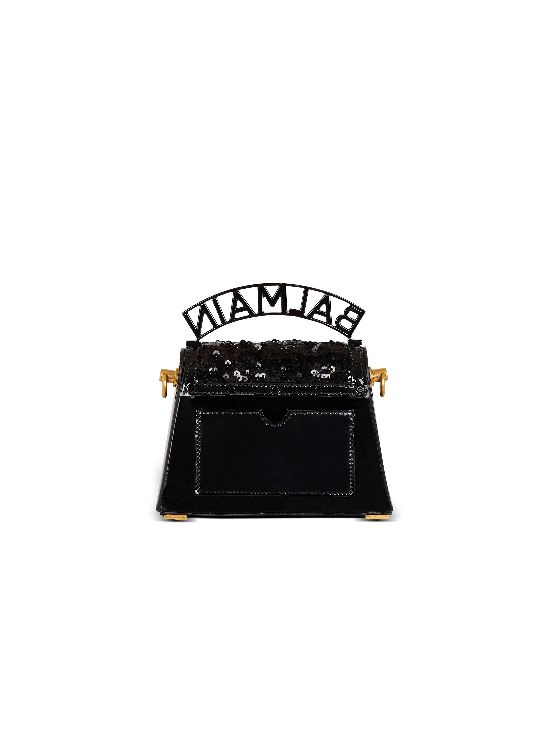 B-Buzz Dynasty Small bag in leather and sequins black