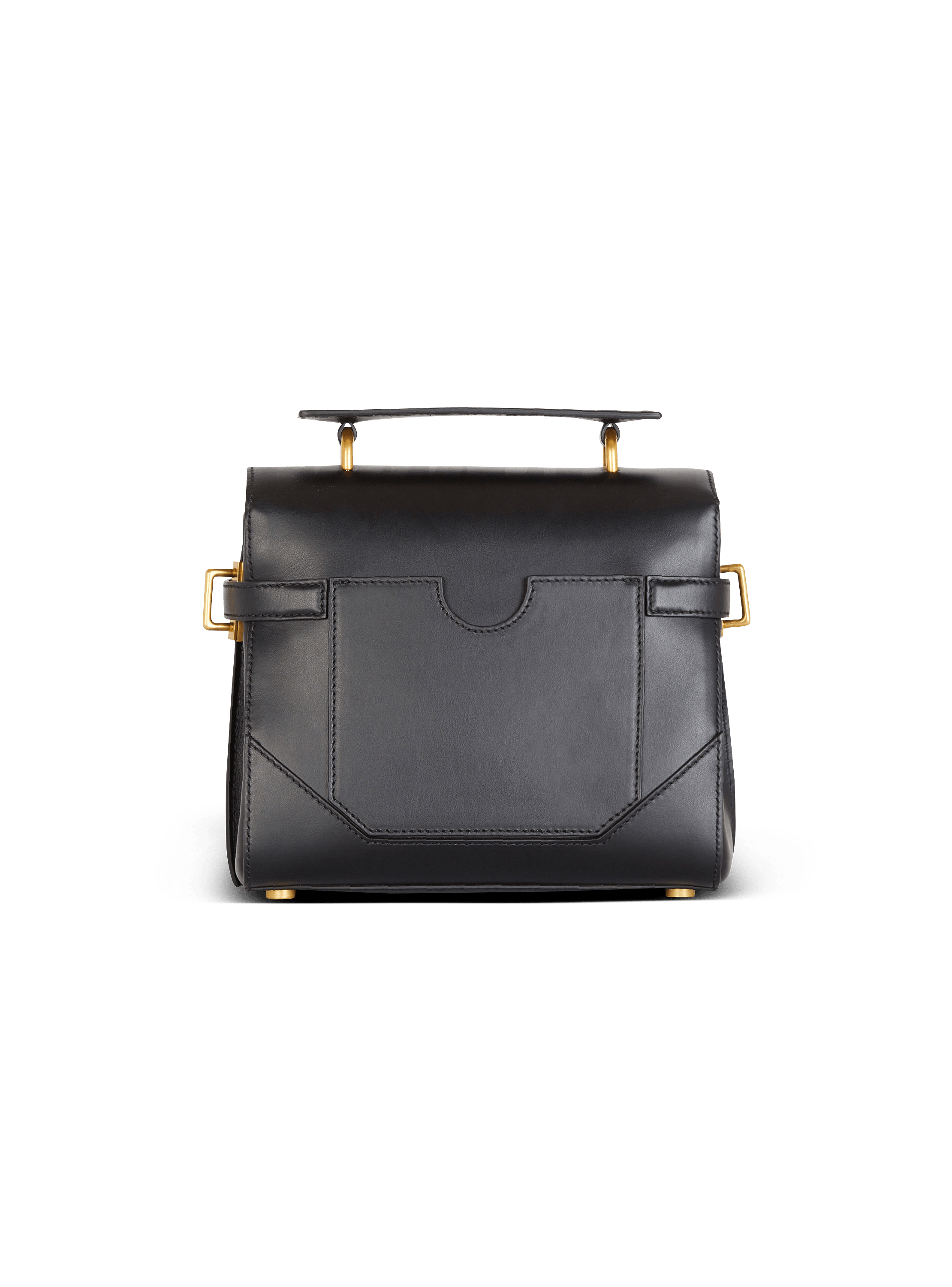 【関税込み】Balmain ブラック＆オフホワイト B-Buzz 23 バッグ Smooth leather B-Buzz 23 bag - Women | BALMAIN