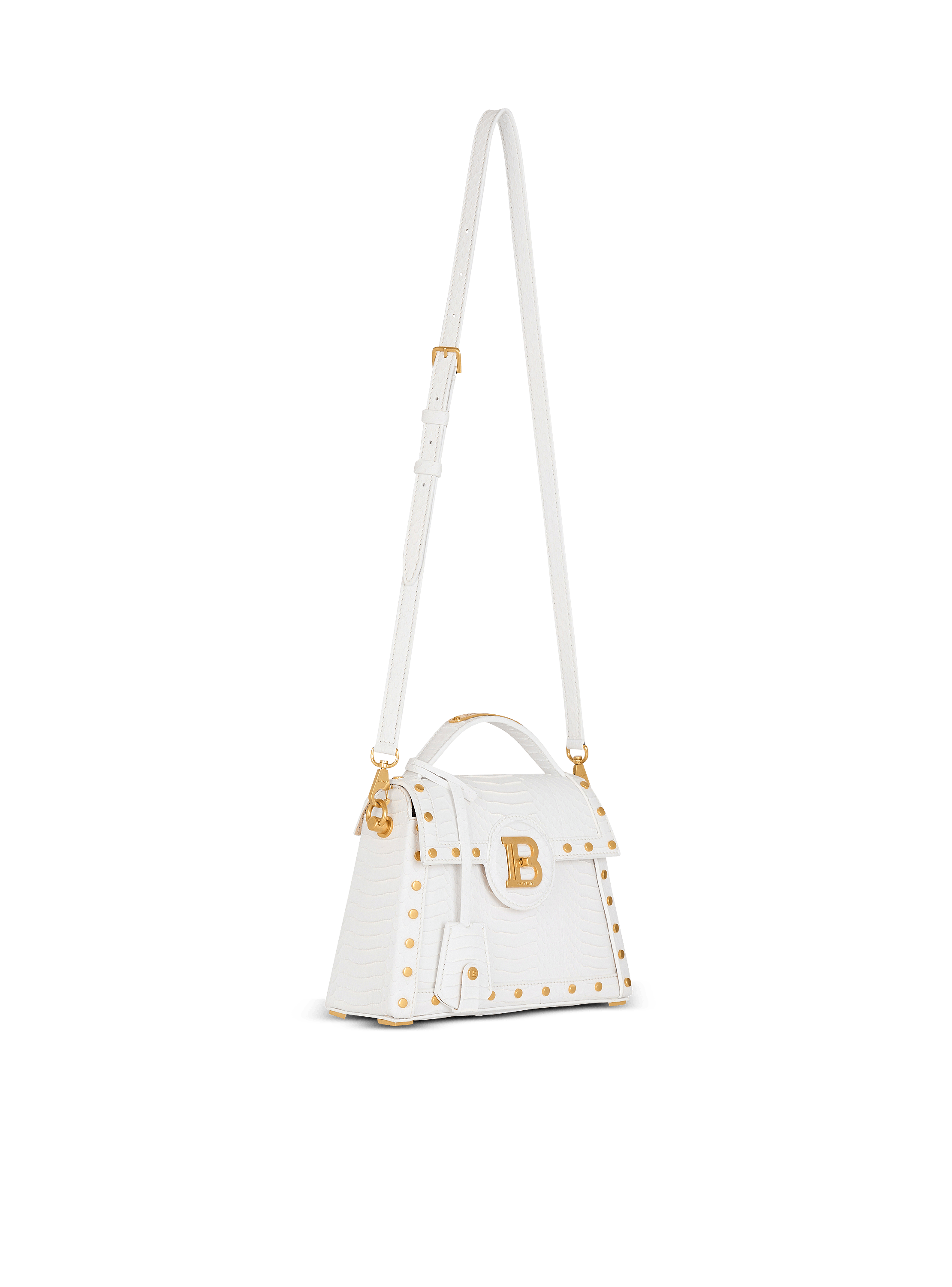 B-Buzz Dynasty bag in snakeskin leather - Women | BALMAIN