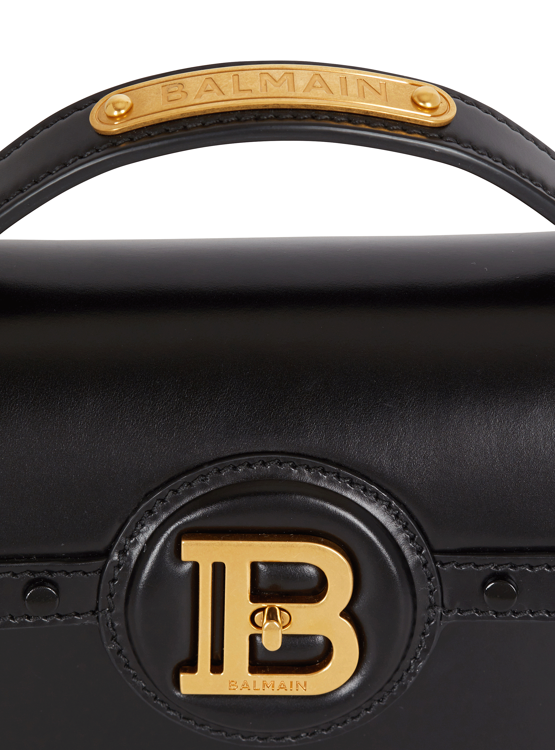 Box Leather B-Buzz Dynasty bag black - Women | BALMAIN