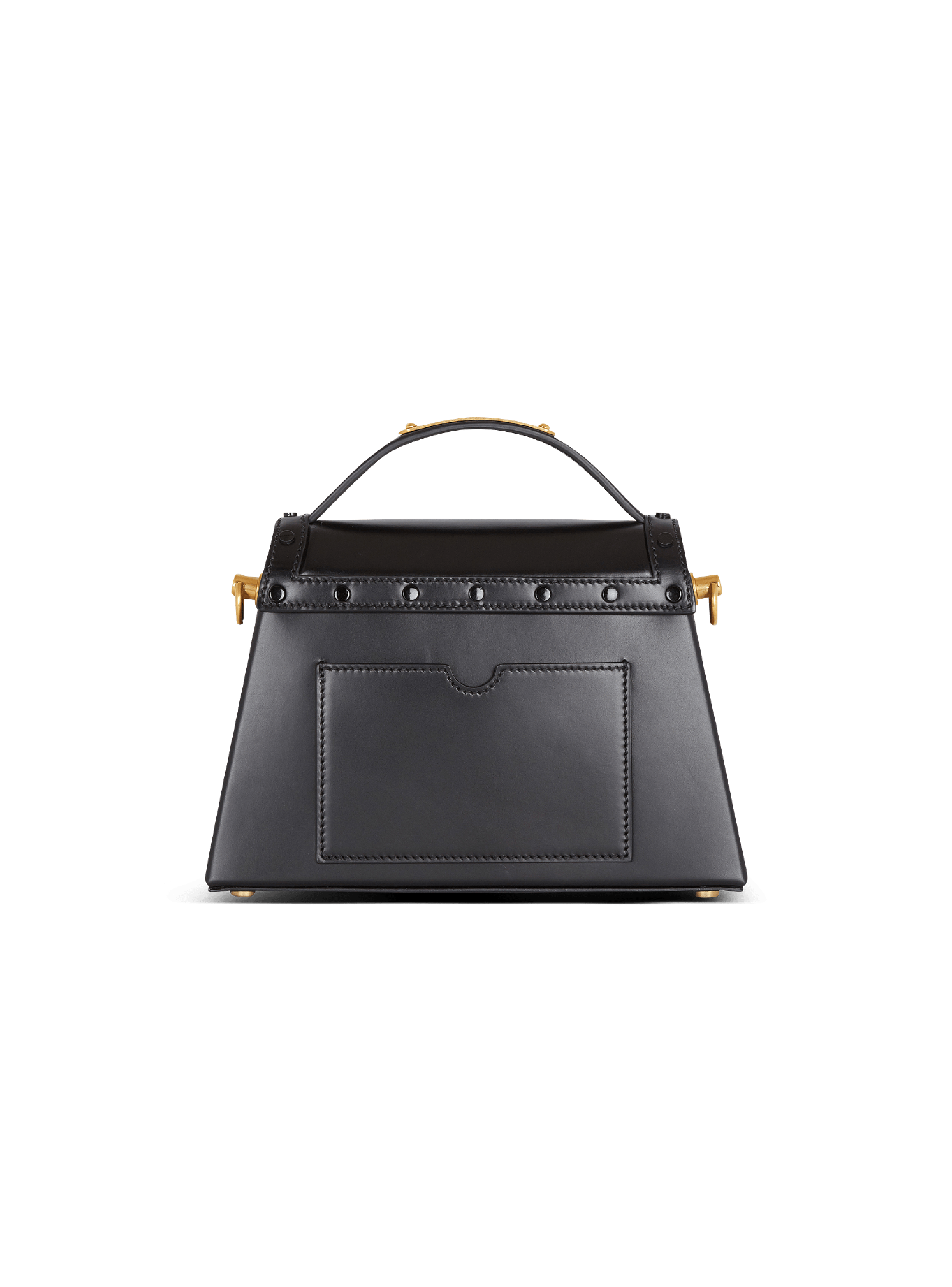 Box Leather B-Buzz Dynasty bag black - Women | BALMAIN