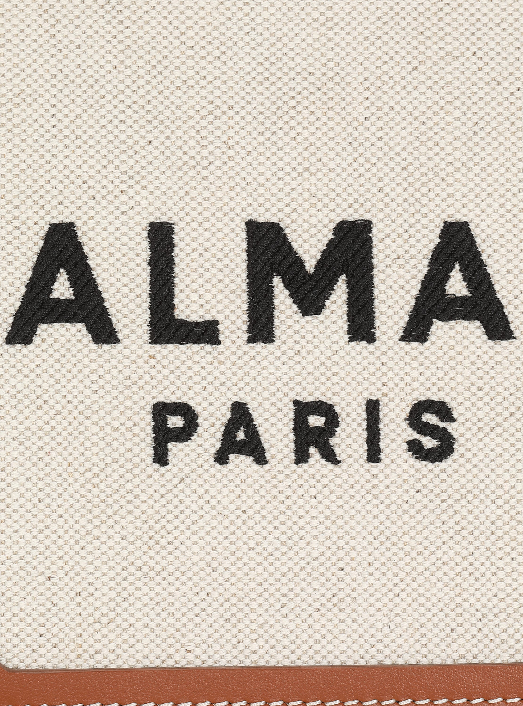 B-Army small tote bag in canvas and leather