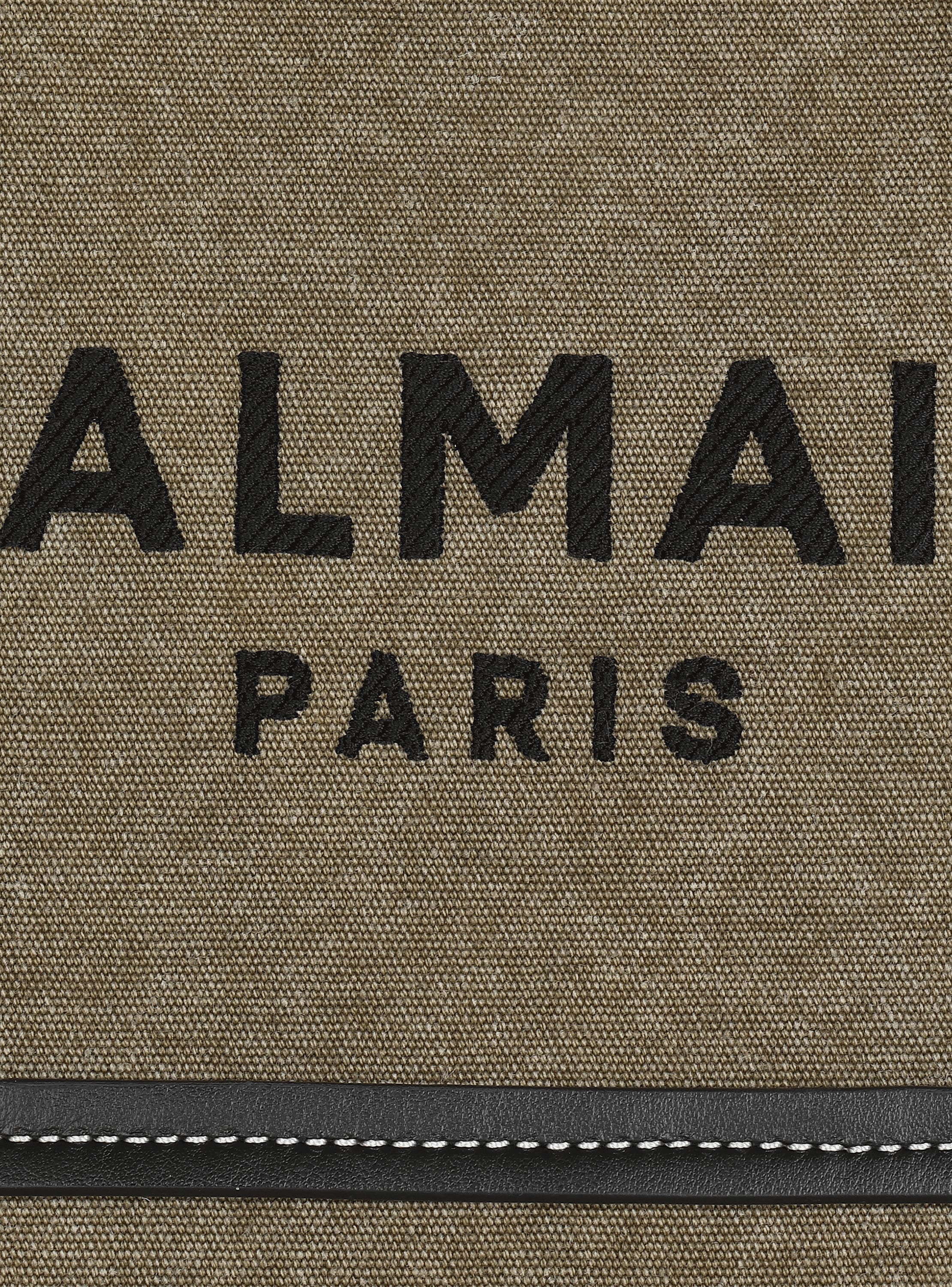 B-Army small tote bag in canvas and leather - Women | BALMAIN