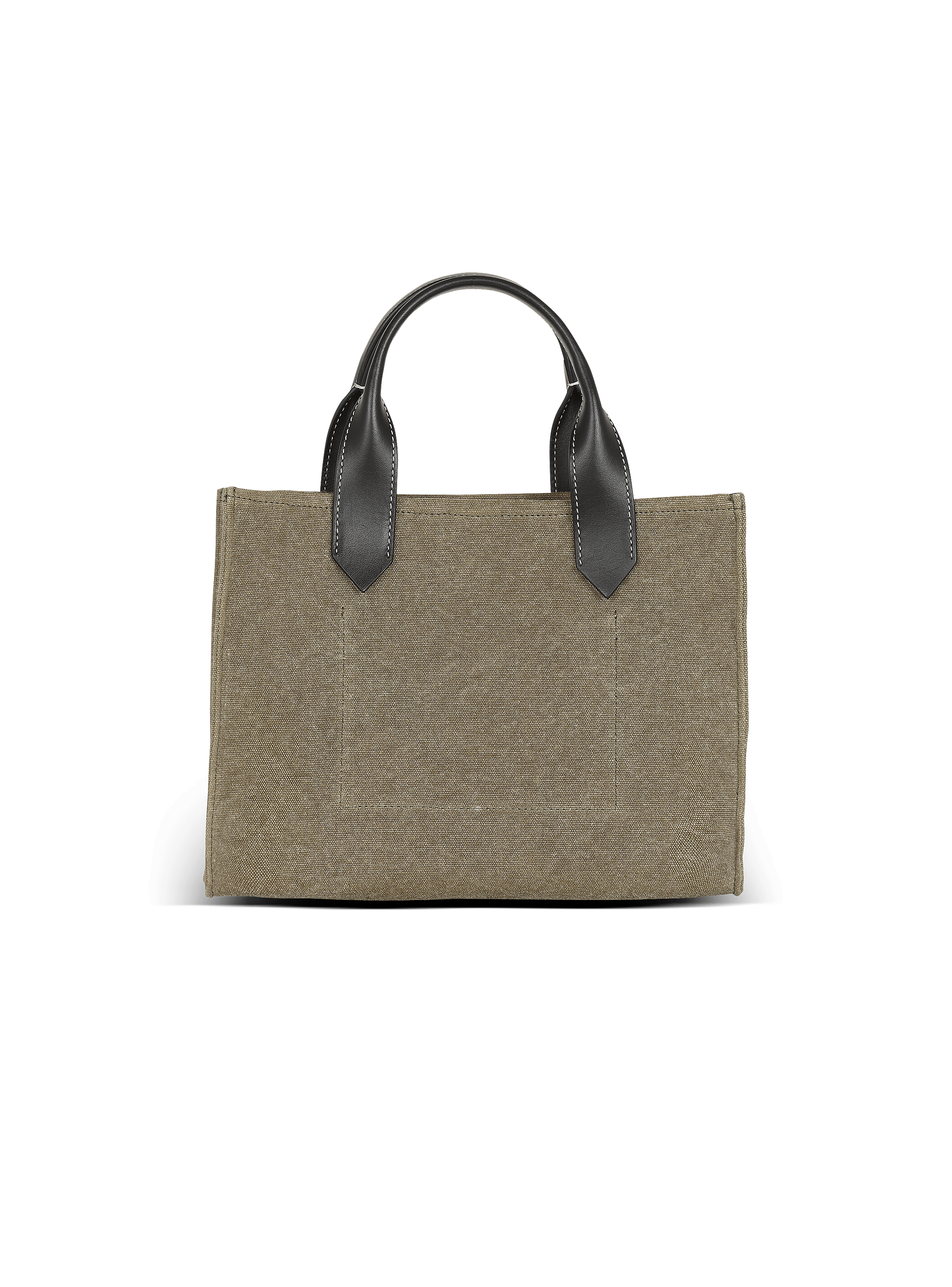 トートバッグ BALMAIN B-ARMY SMALL CANVAS TOTE B-Army small tote bag in canvas and leather - Women | BALMAIN