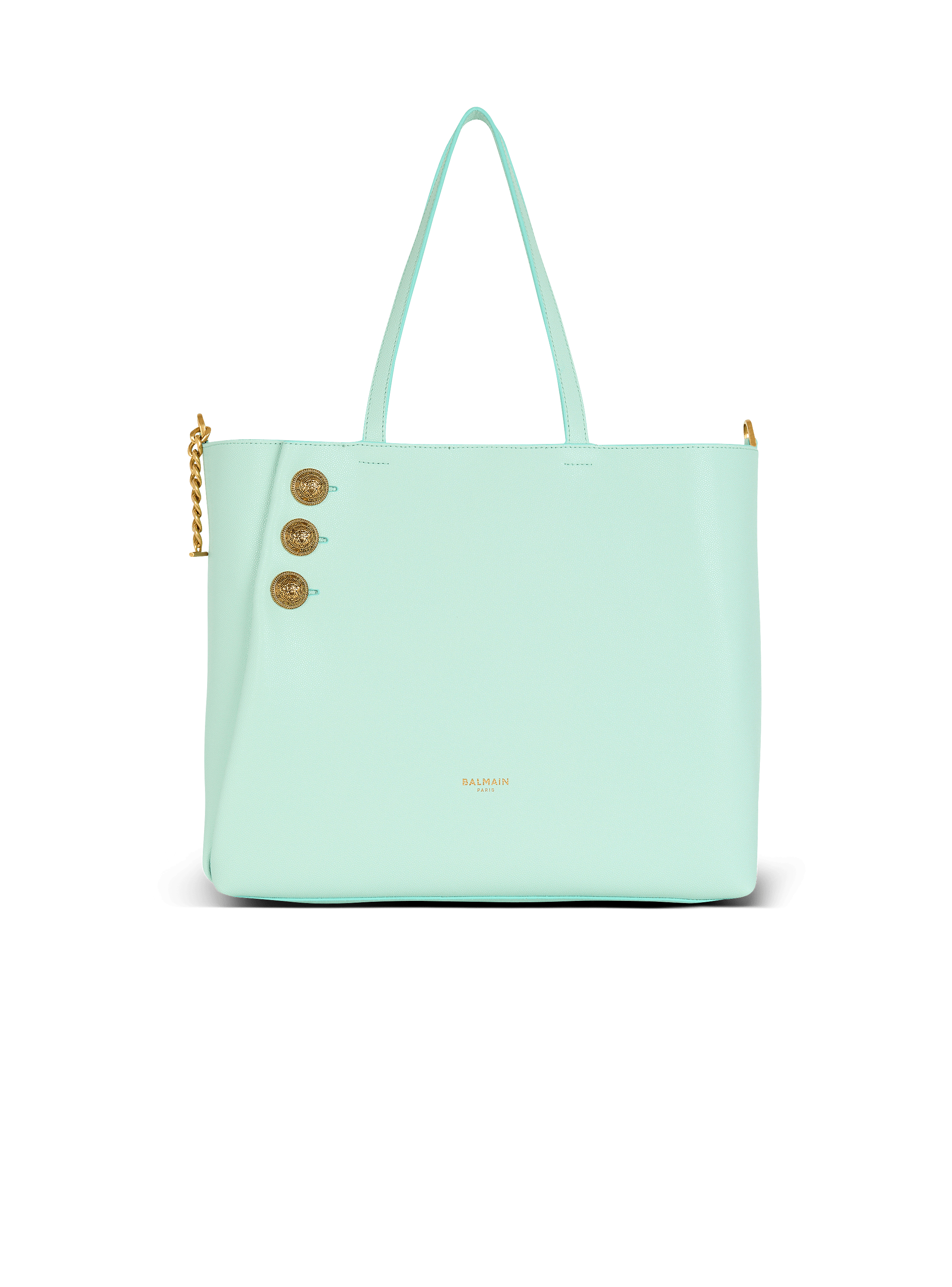 Emblème grained calfskin tote bag