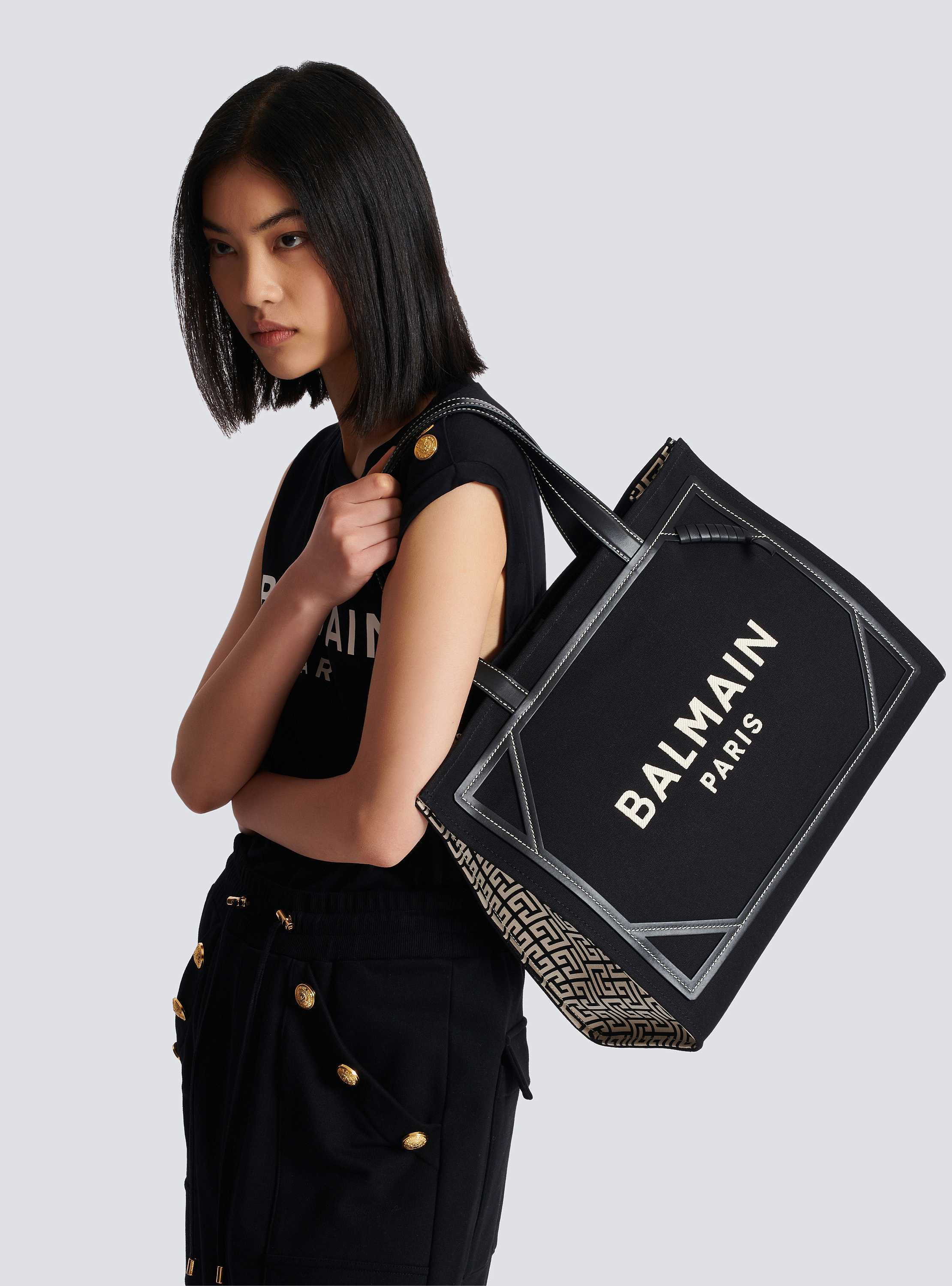 B-Army 42 モノグラムキャンバス＆スムースレザー トートバッグ