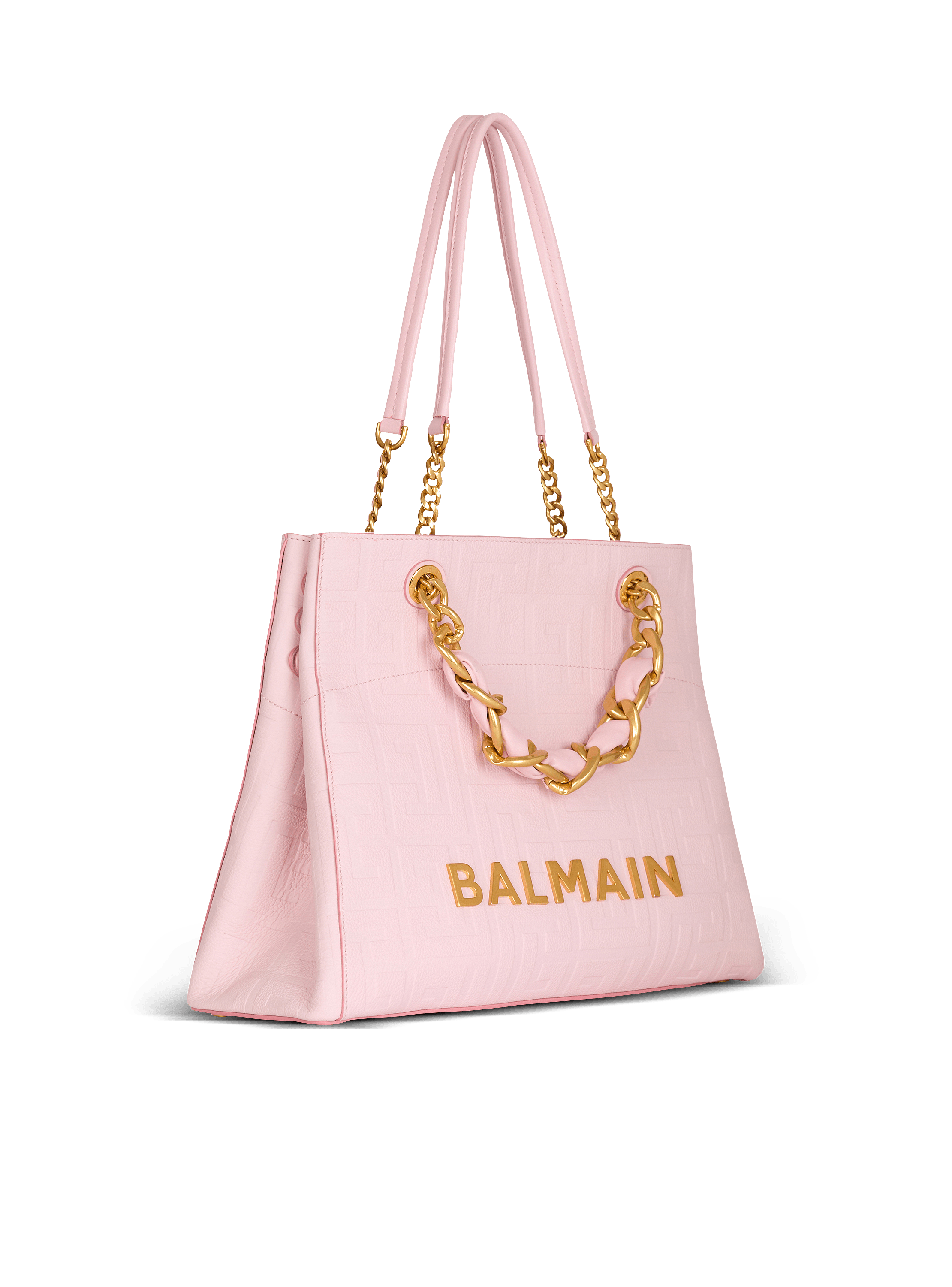 【関税＆送料込み】Balmain 1945 Soft Shopper Tote Bag 1945 Soft tote bag in grained calfskin - Women | BALMAIN
