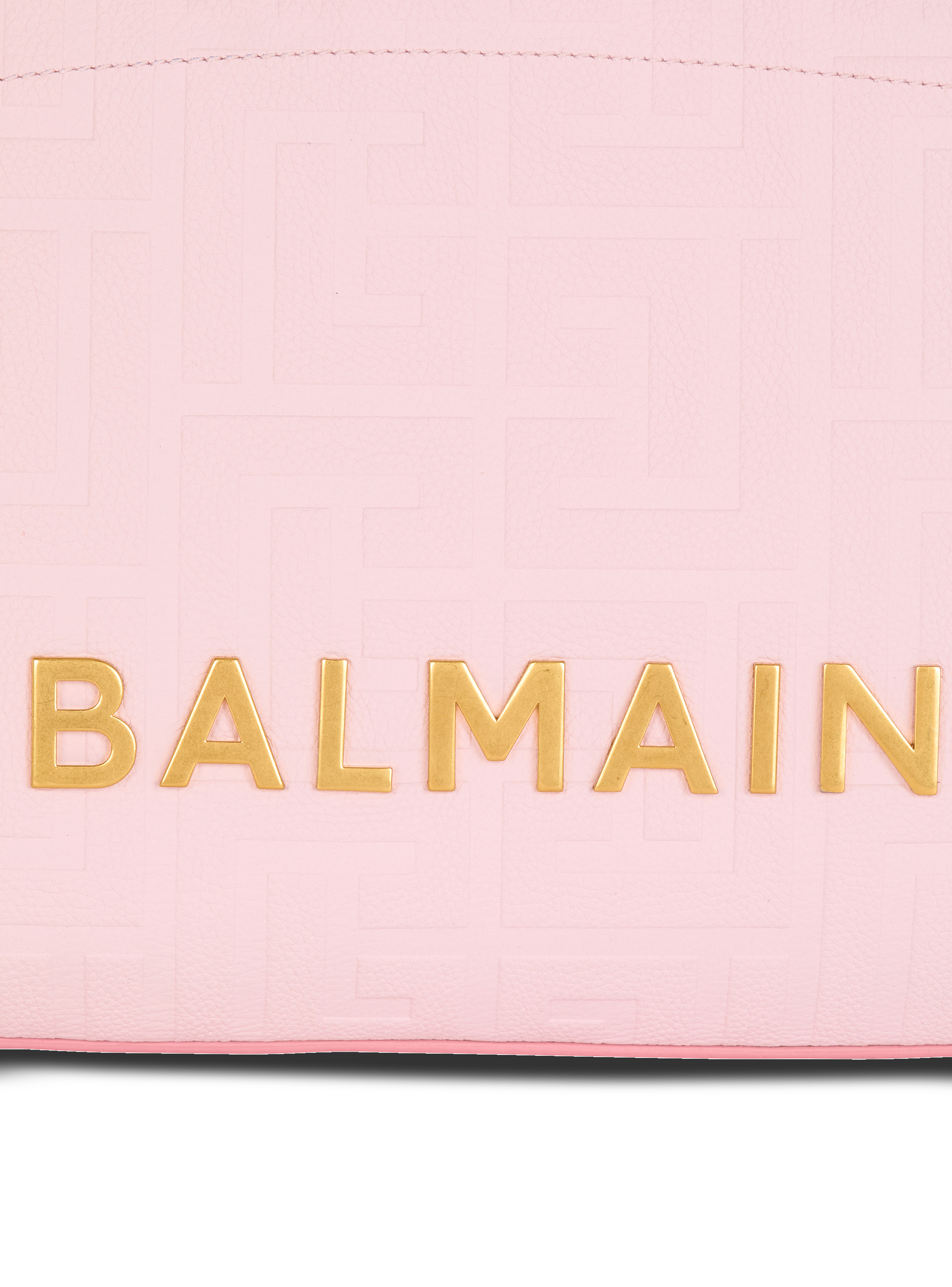 1945 Soft tote bag in grained calfskin pink - Women | BALMAIN