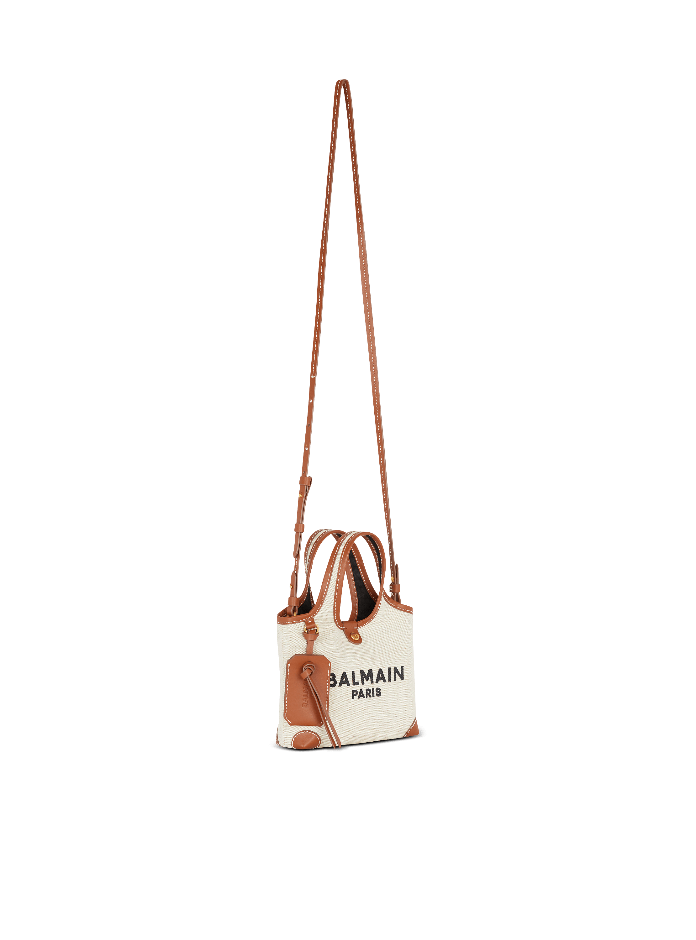ショルダーバッグ・ポシェット Balmain Borsa B-Army In Canvas B Army Shoulder Bag in Canvas and Leather | Neiman Marcus