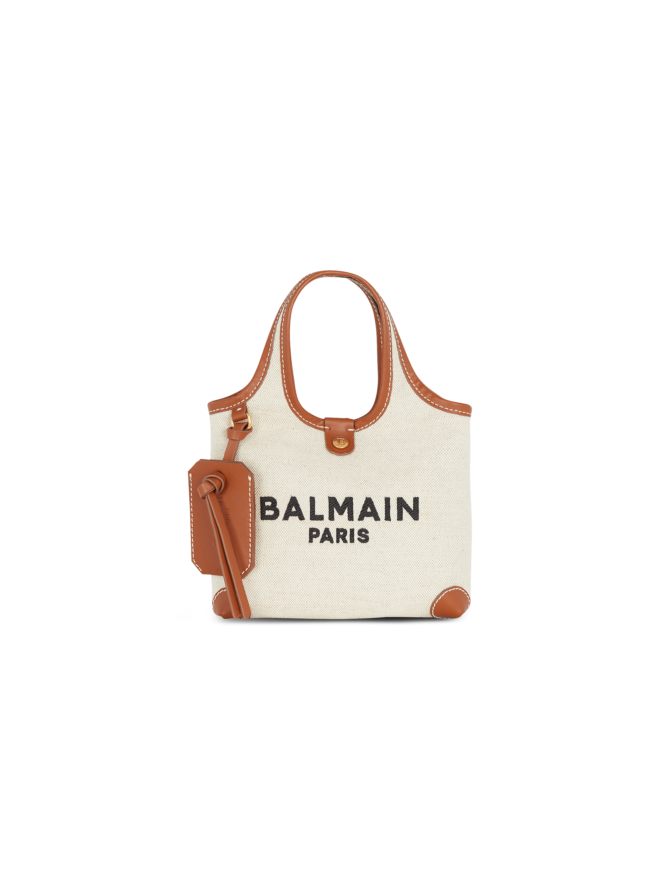 Shopper B-Army aus Canvas und Leder
