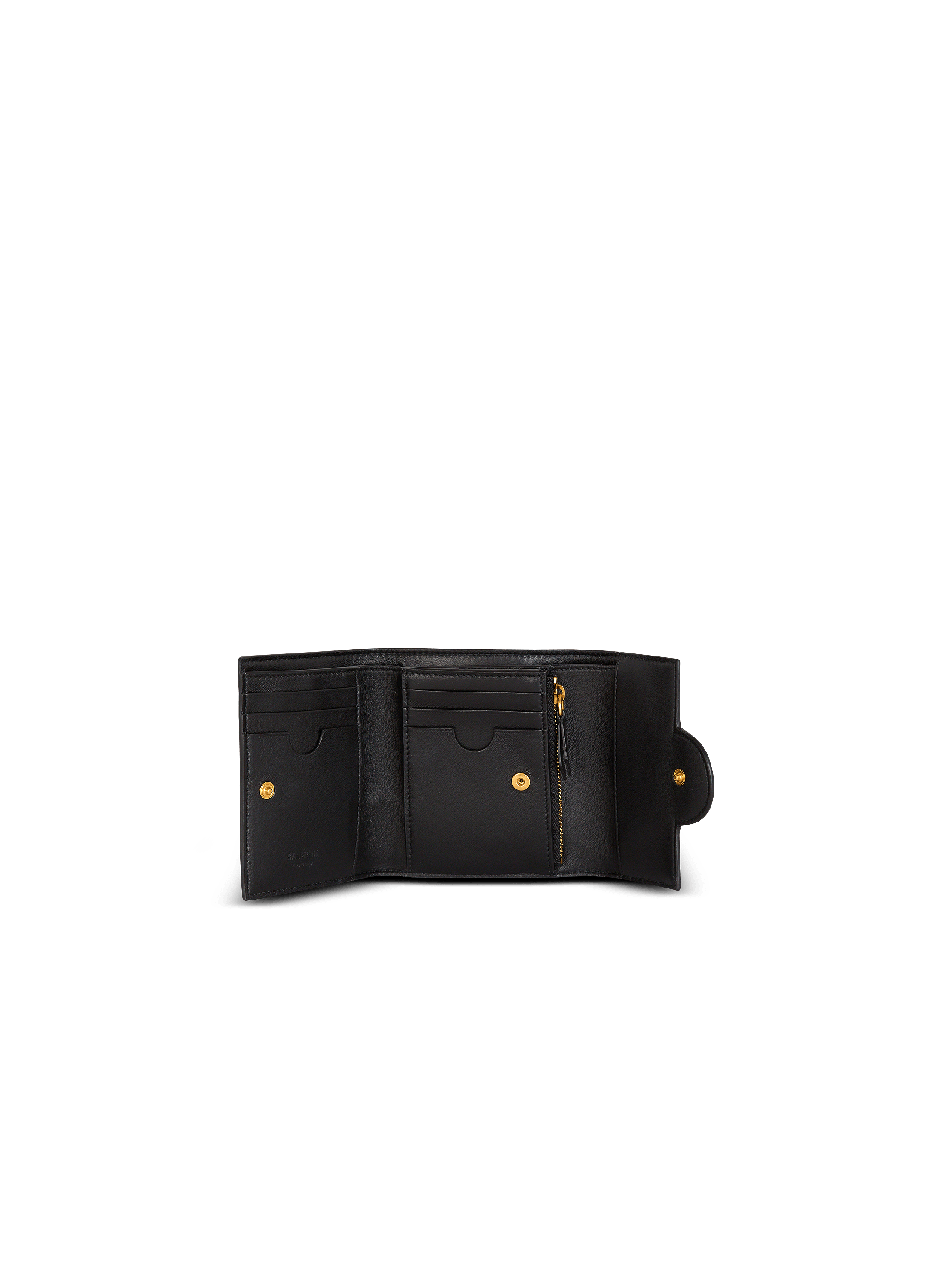 【BALMAIN】B-Buzz カーフレザー ウォレット【関税送料込】 B-Buzz カーフレザー 三つ折りウォレット - Women | BALMAIN