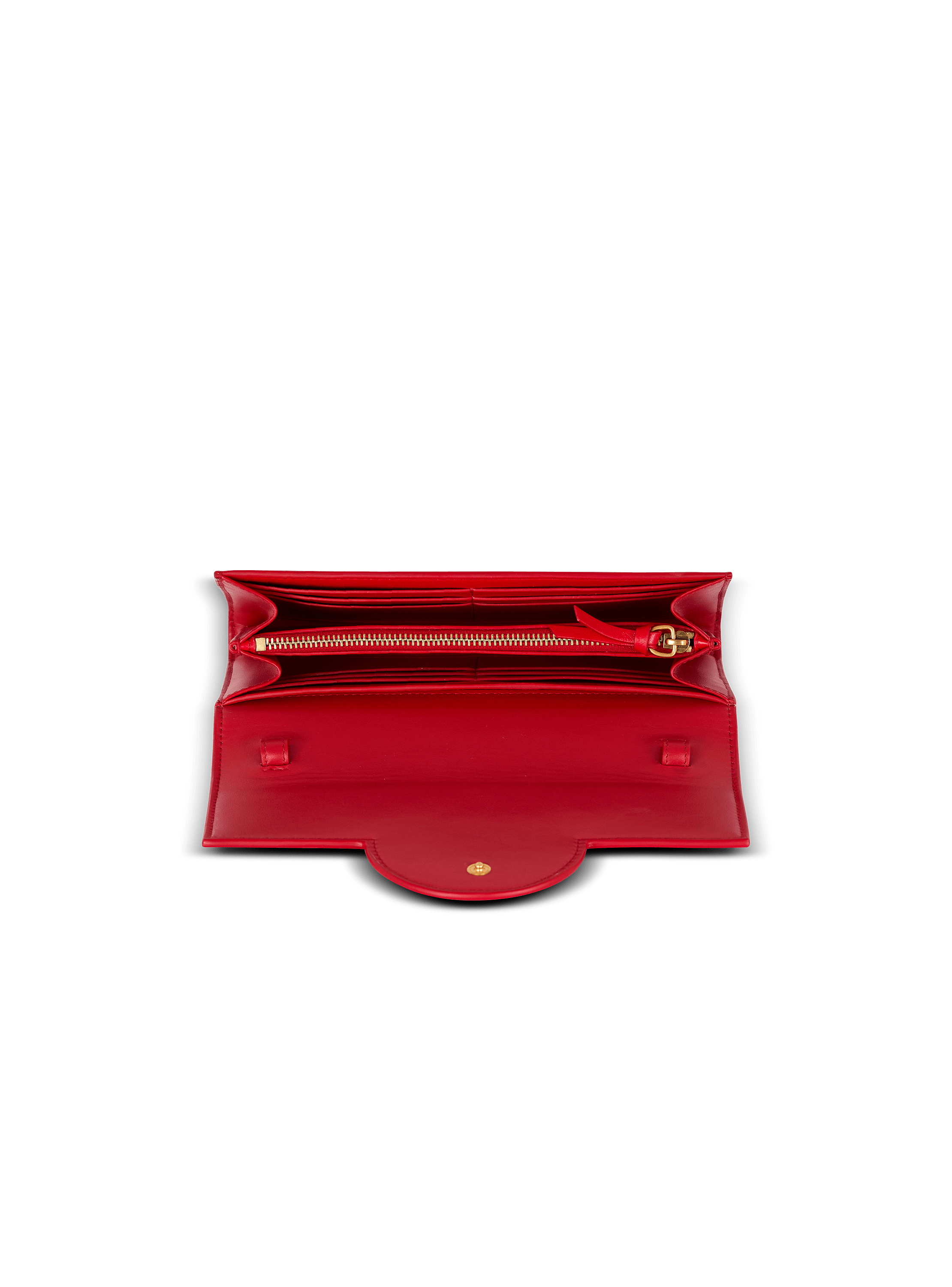 【関税込】BALMAIN バルマン◆B-Buzz Bロゴ 三つ折り財布 B-Buzz leather wallet - Women | BALMAIN