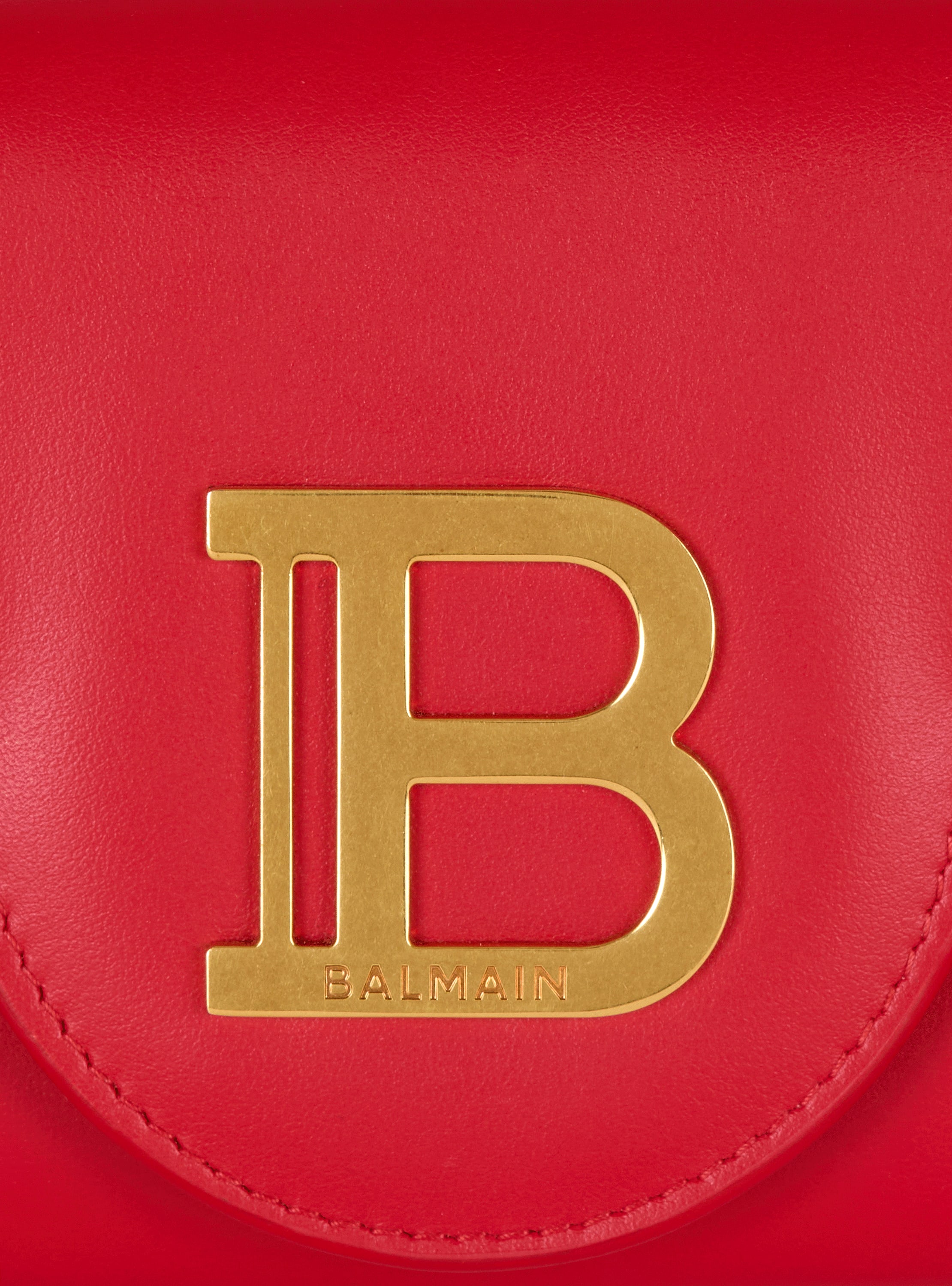 BALMAIN Bハスロコフラクチェンウォレット CN1ON197LAVE 0PA Balmain logo-plaque Leather Crossbody Bag | Black | FARFETCH