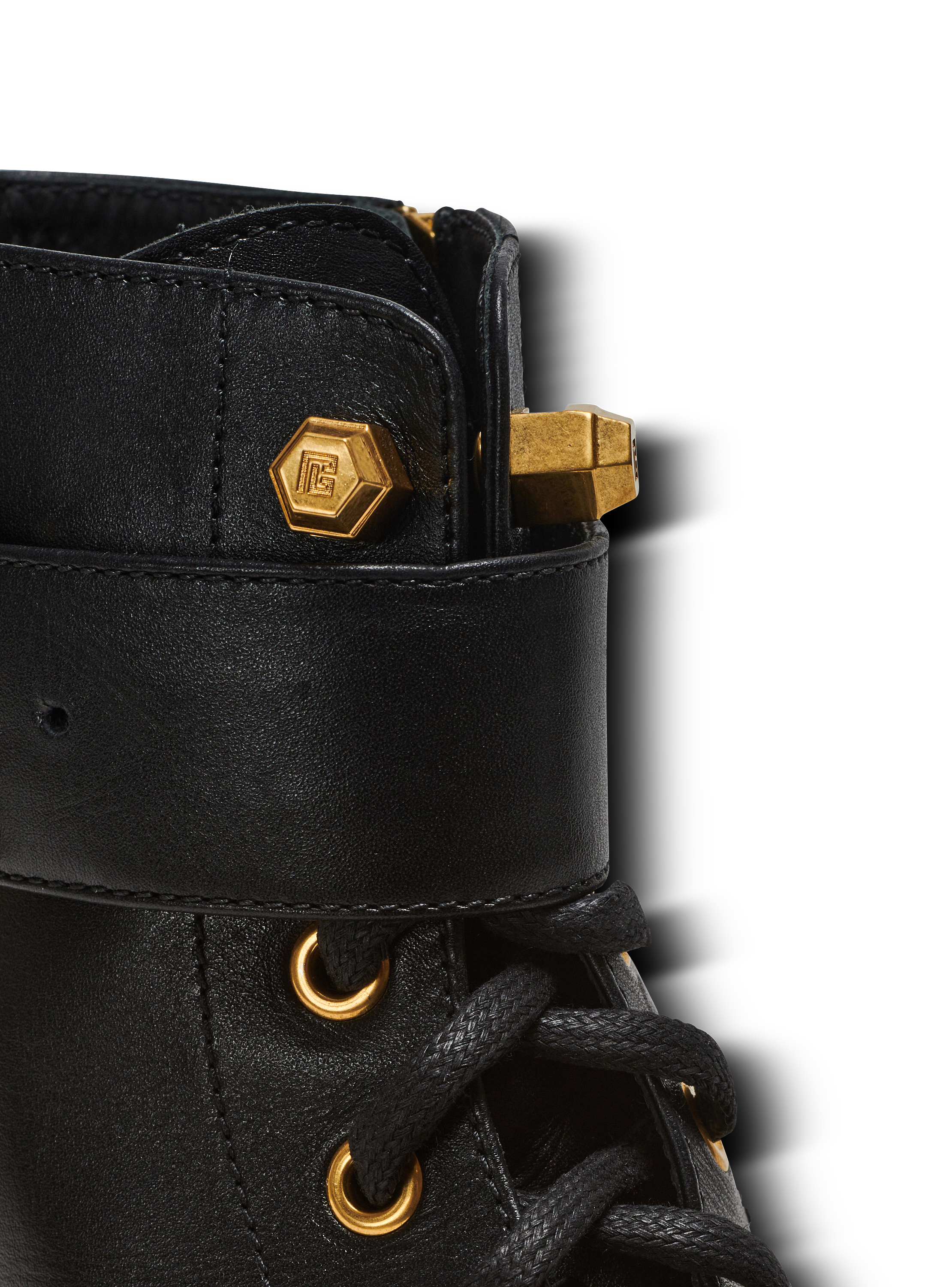 ショートブーツ・ブーティ BALMAIN 'Charlie' ankle boots Charlie leather ranger boots black black - Women | BALMAIN