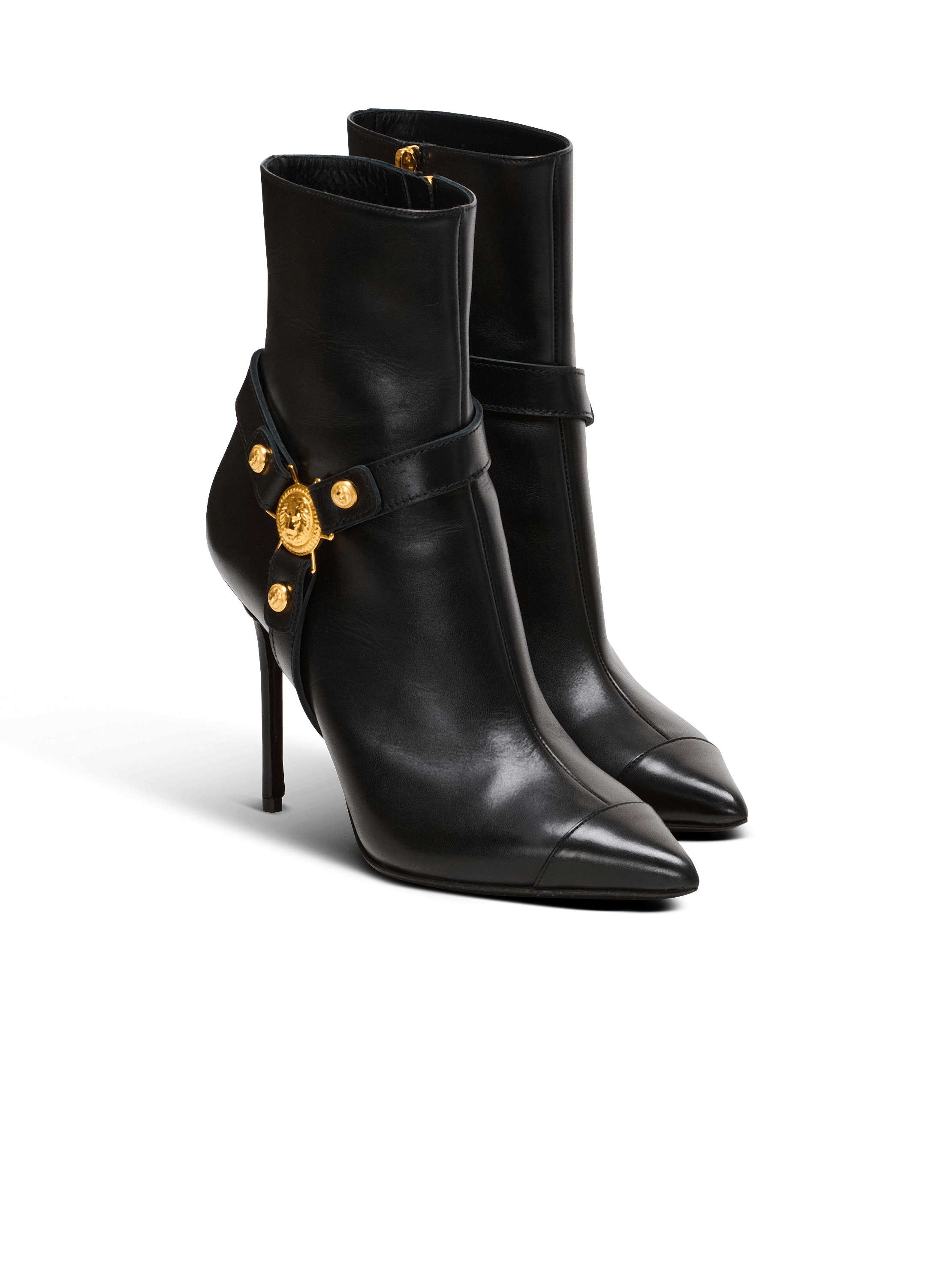 Heeled calfskin Eva ankle boots