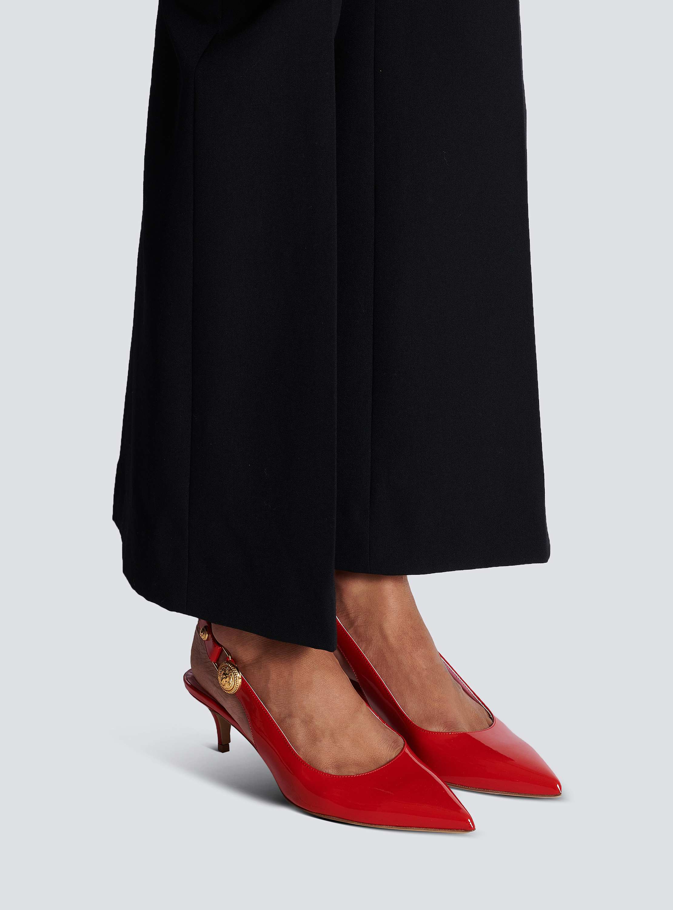 Eva kitten slingbacks in patent leather - Women | BALMAIN