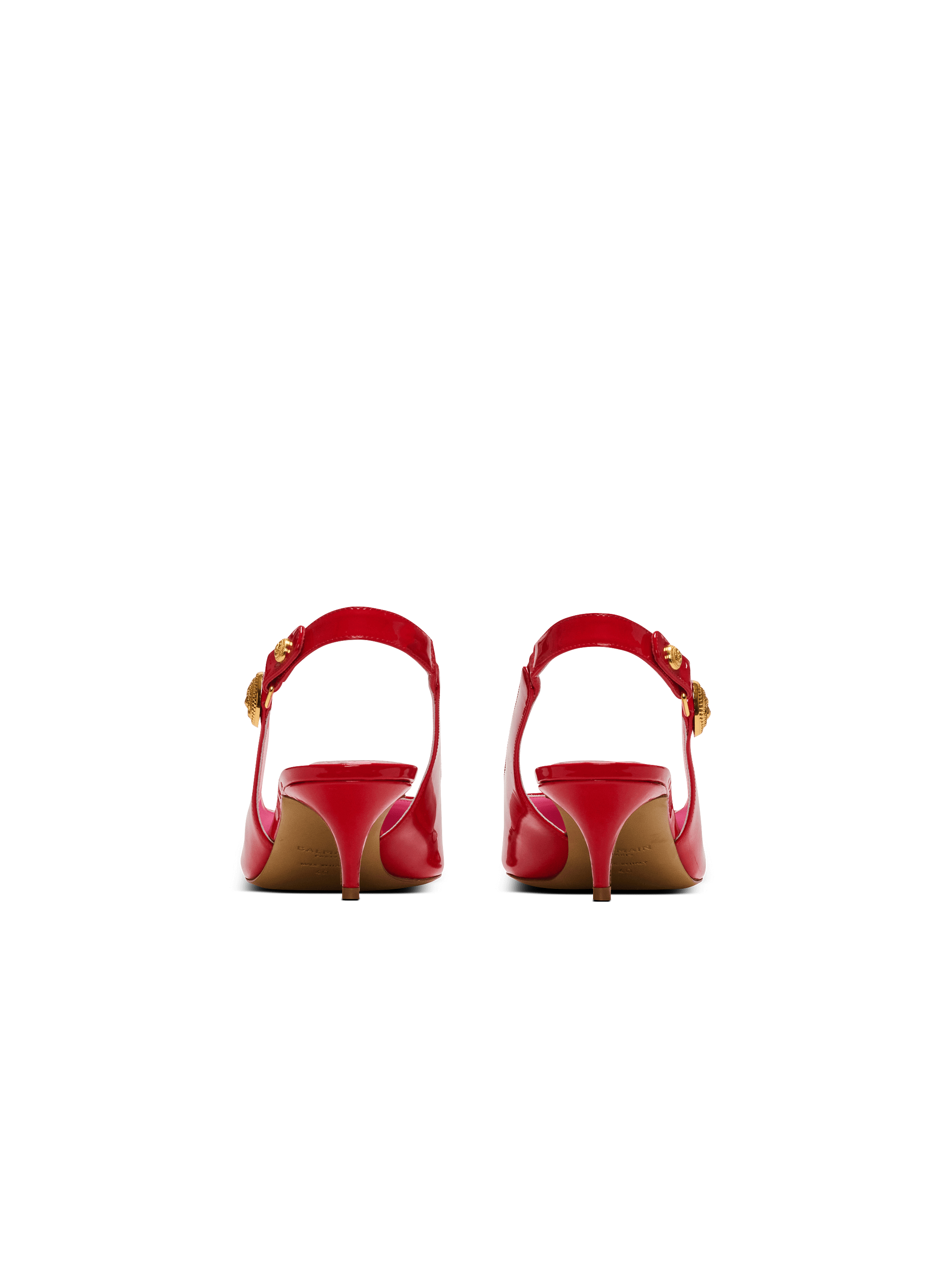 サンダル・ミュール BALMAIN SS25 'Eva' slingback (DN1UK047LVIT 0PA) Eva kitten slingbacks in calfskin black black - Women | BALMAIN