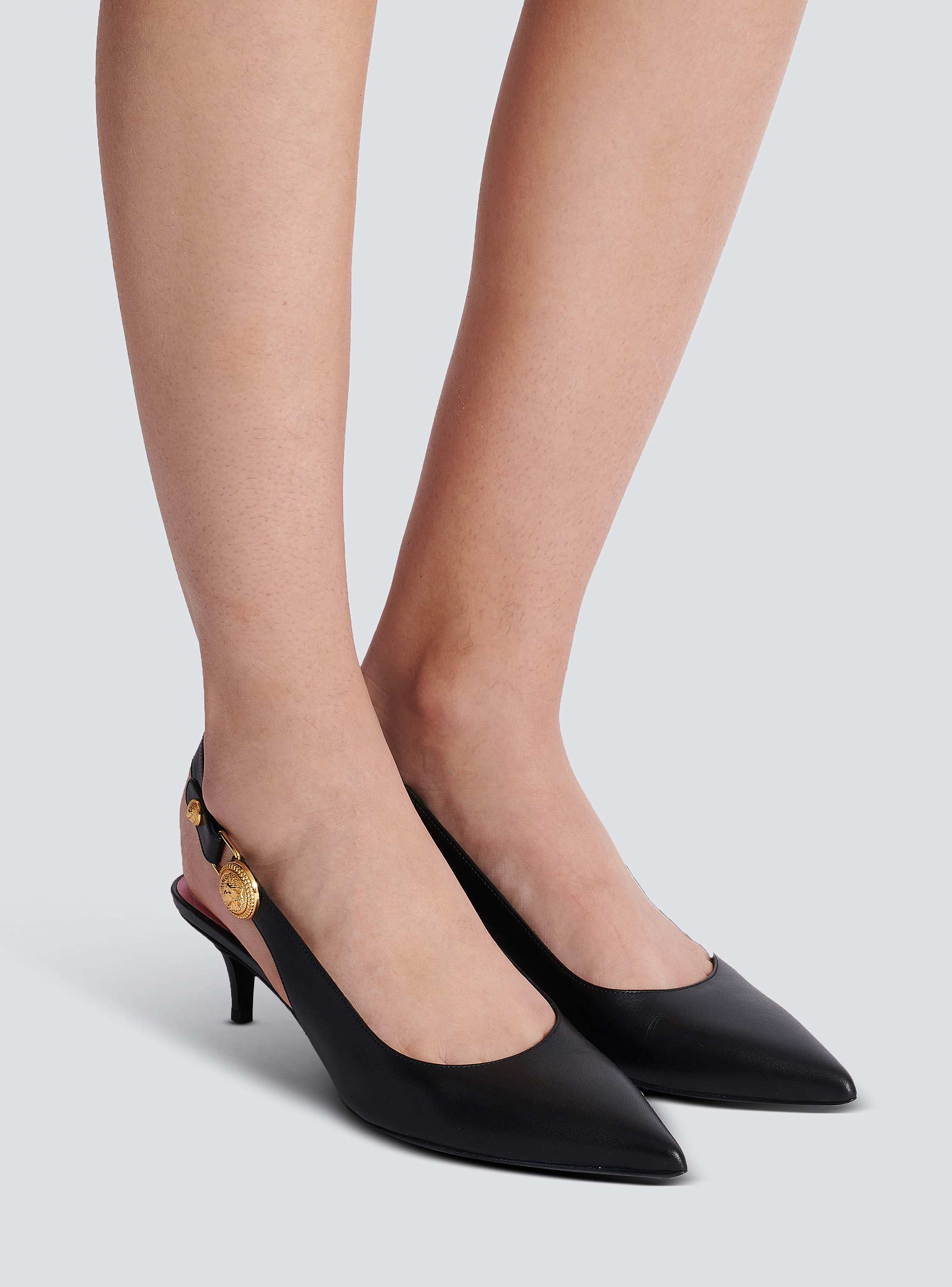 Eva kitten slingbacks in calfskin - Women | BALMAIN
