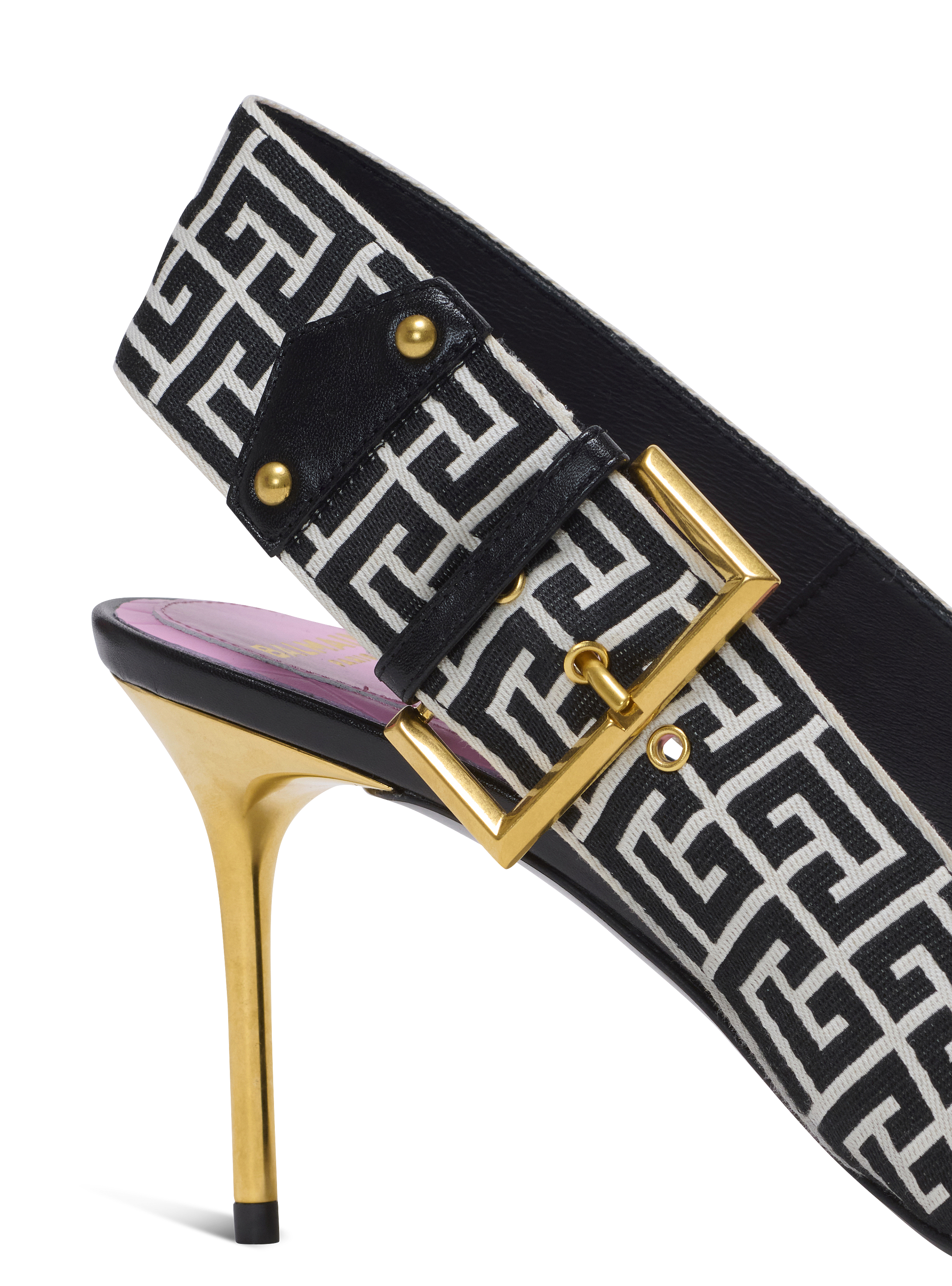 【関税＆送料込み】Balmain 'Ruby' Slingbacks Suede slingback Ruby stilettos - Women | BALMAIN