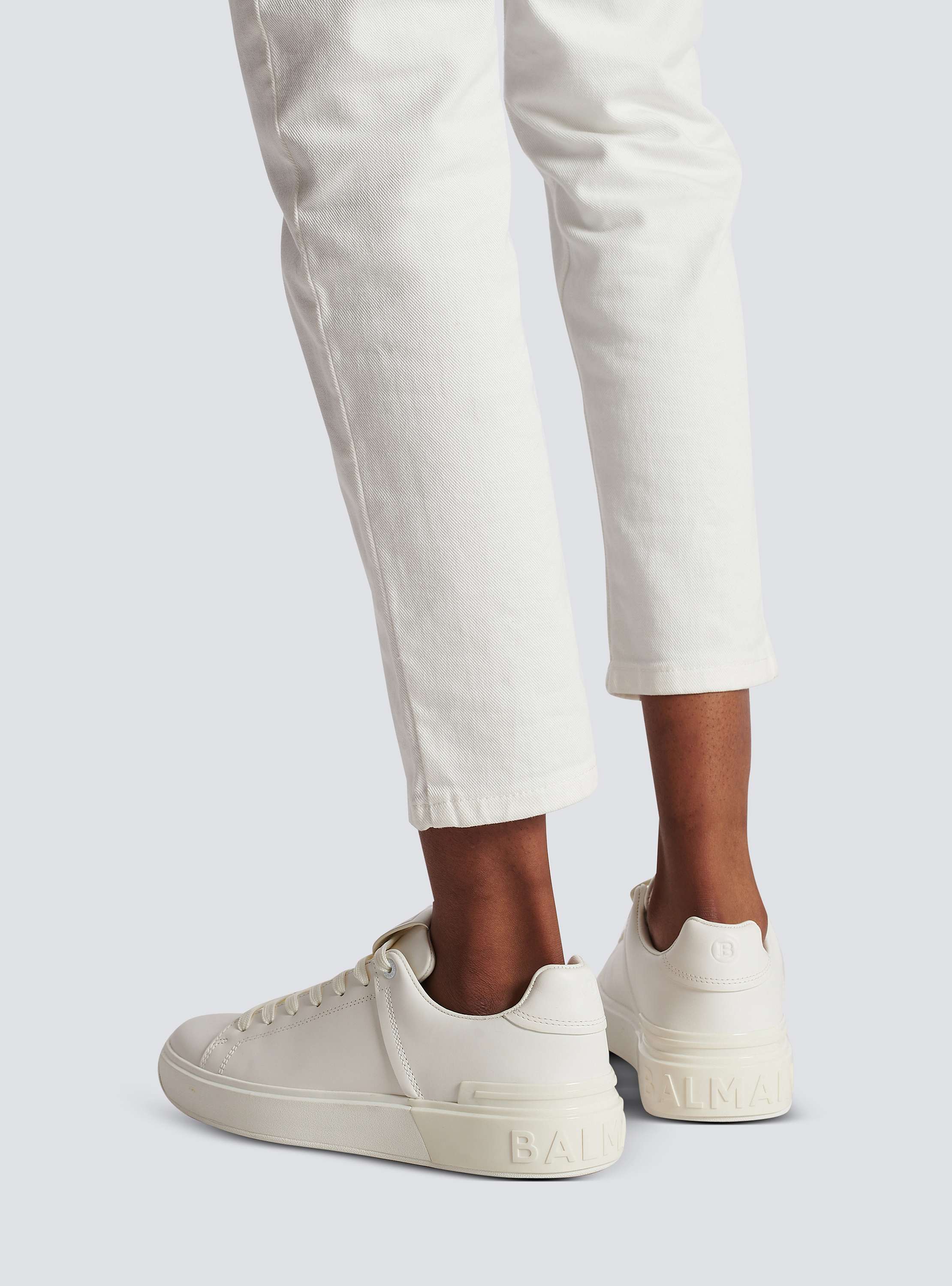 B-Court trainers in calfskin - Women | BALMAIN