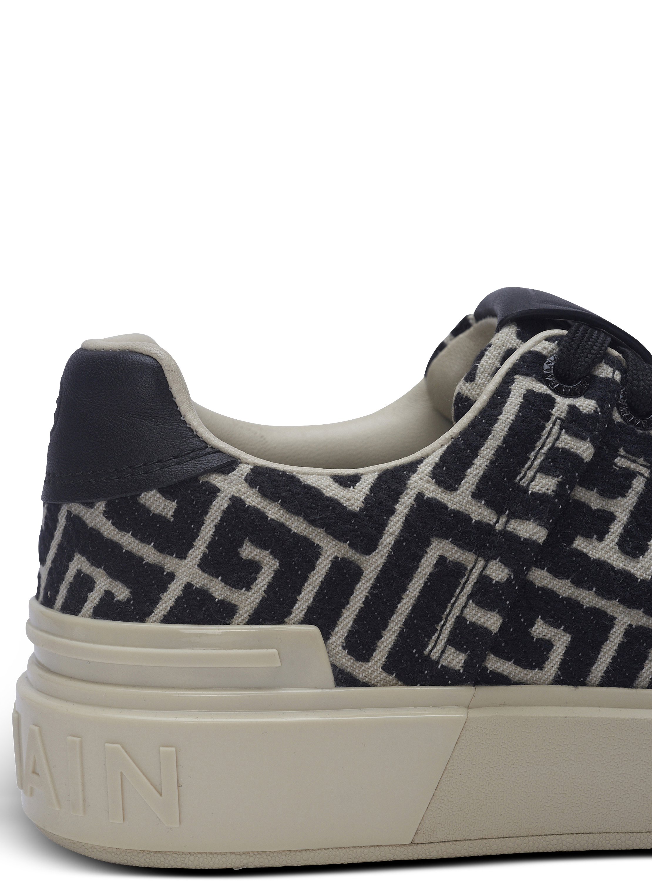 B-Court trainers with jacquard monogram black - Women | BALMAIN