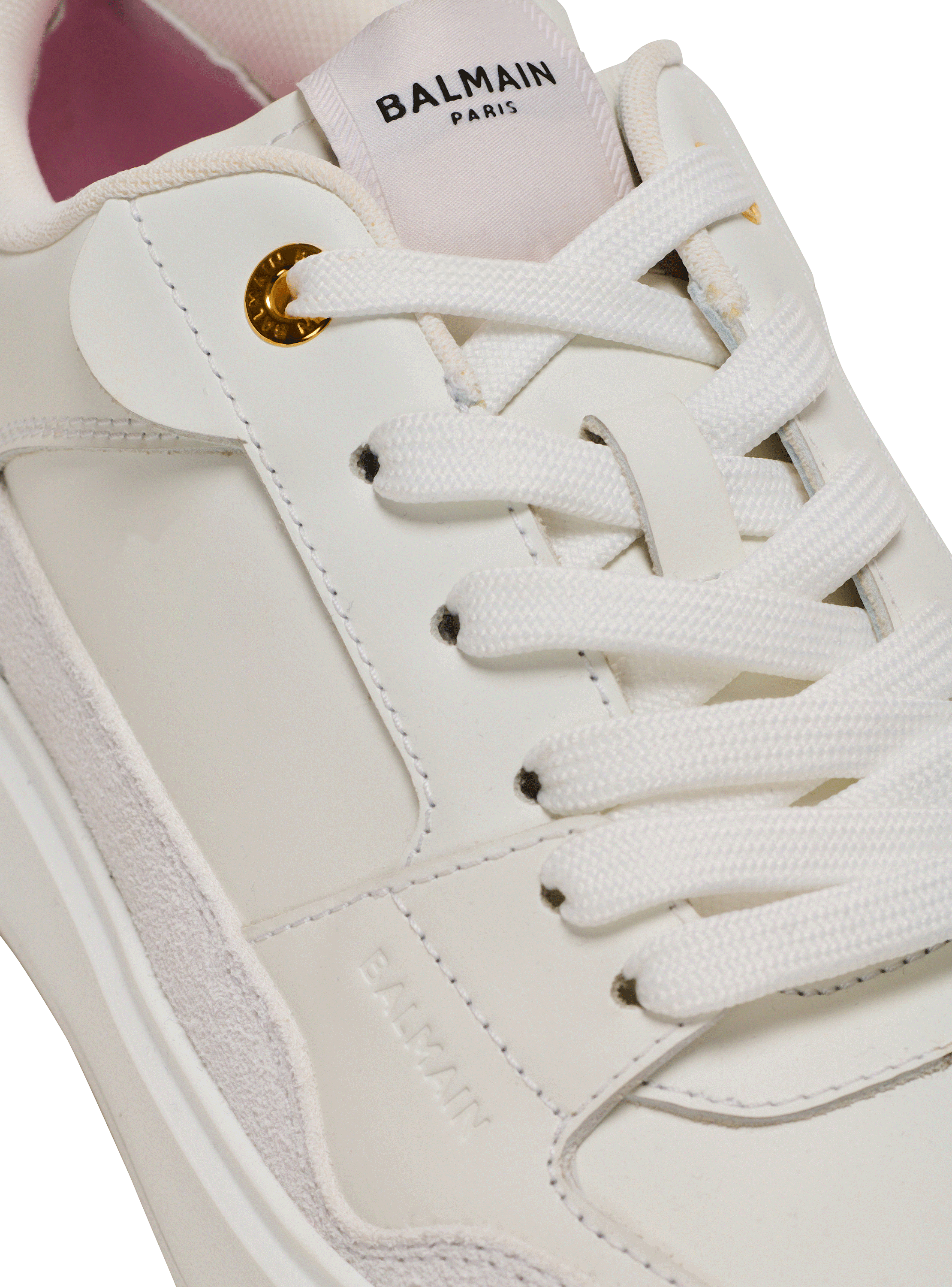 B-Court Flip sneakers in calfskin - Women | BALMAIN