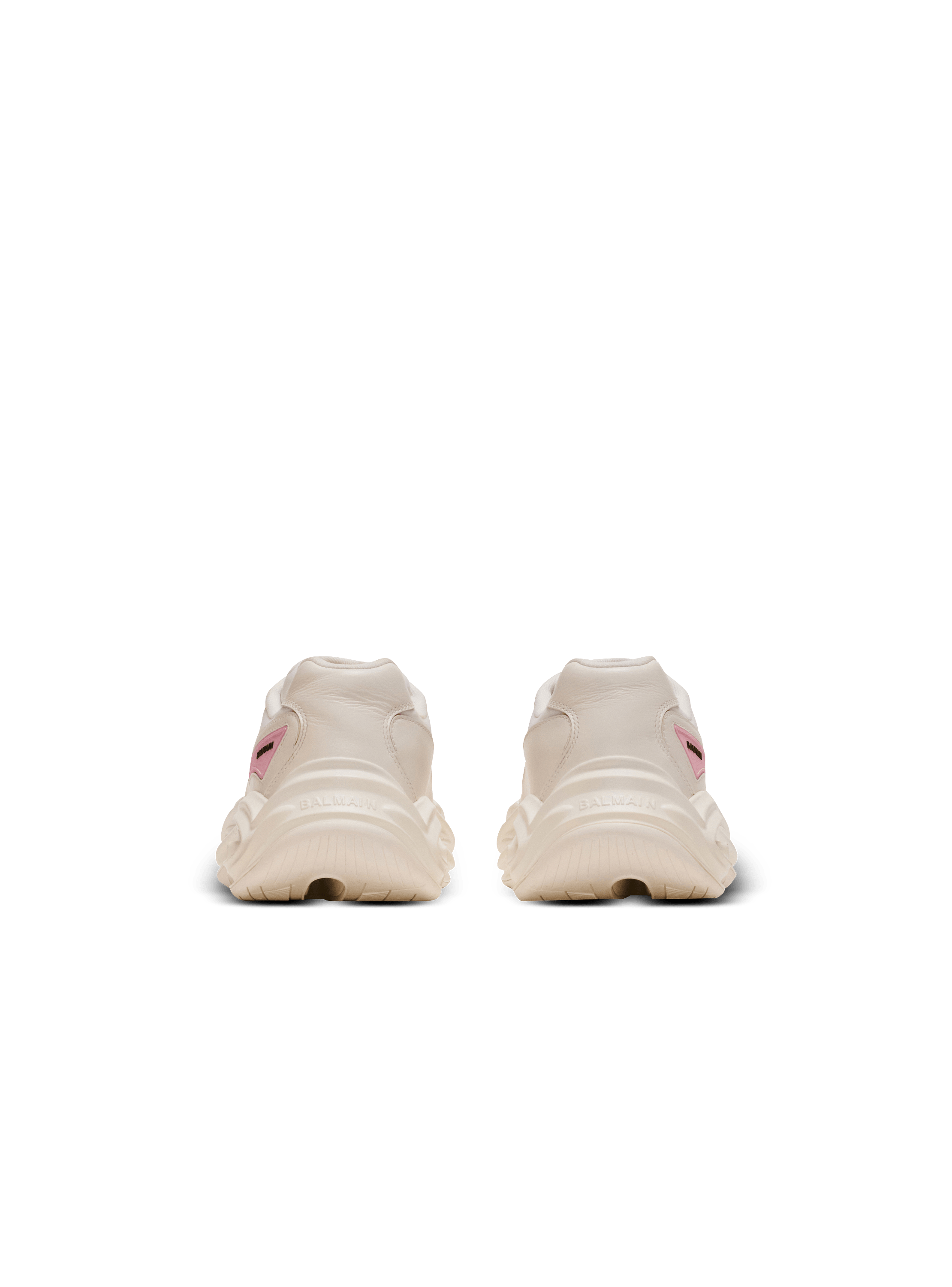 Run-Row leather and nylon sneakers - Women | BALMAIN