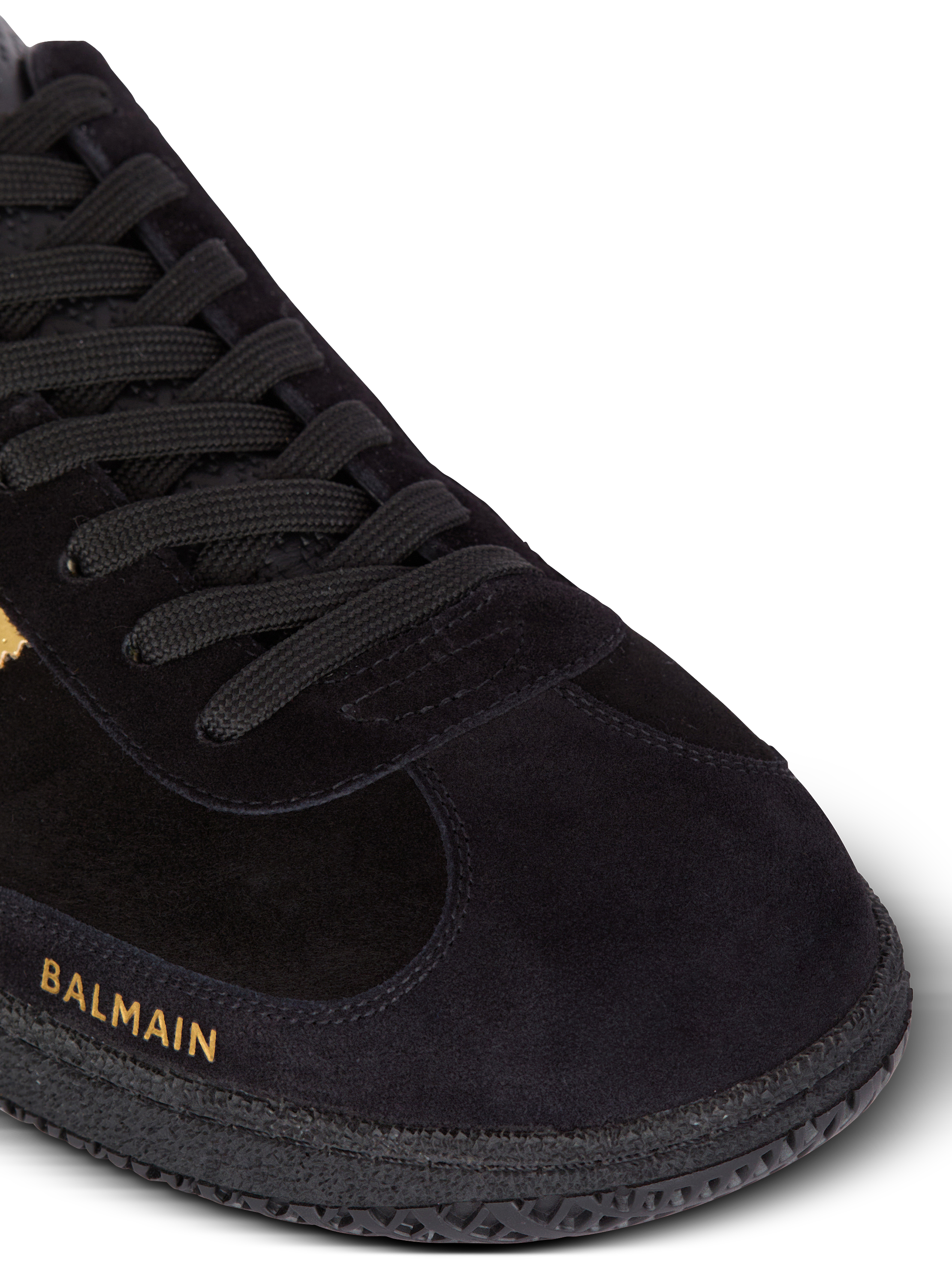 【関税込み】Balmain ブルー Swan デニム スニーカー Denim Balmain Swan trainers - Women | BALMAIN