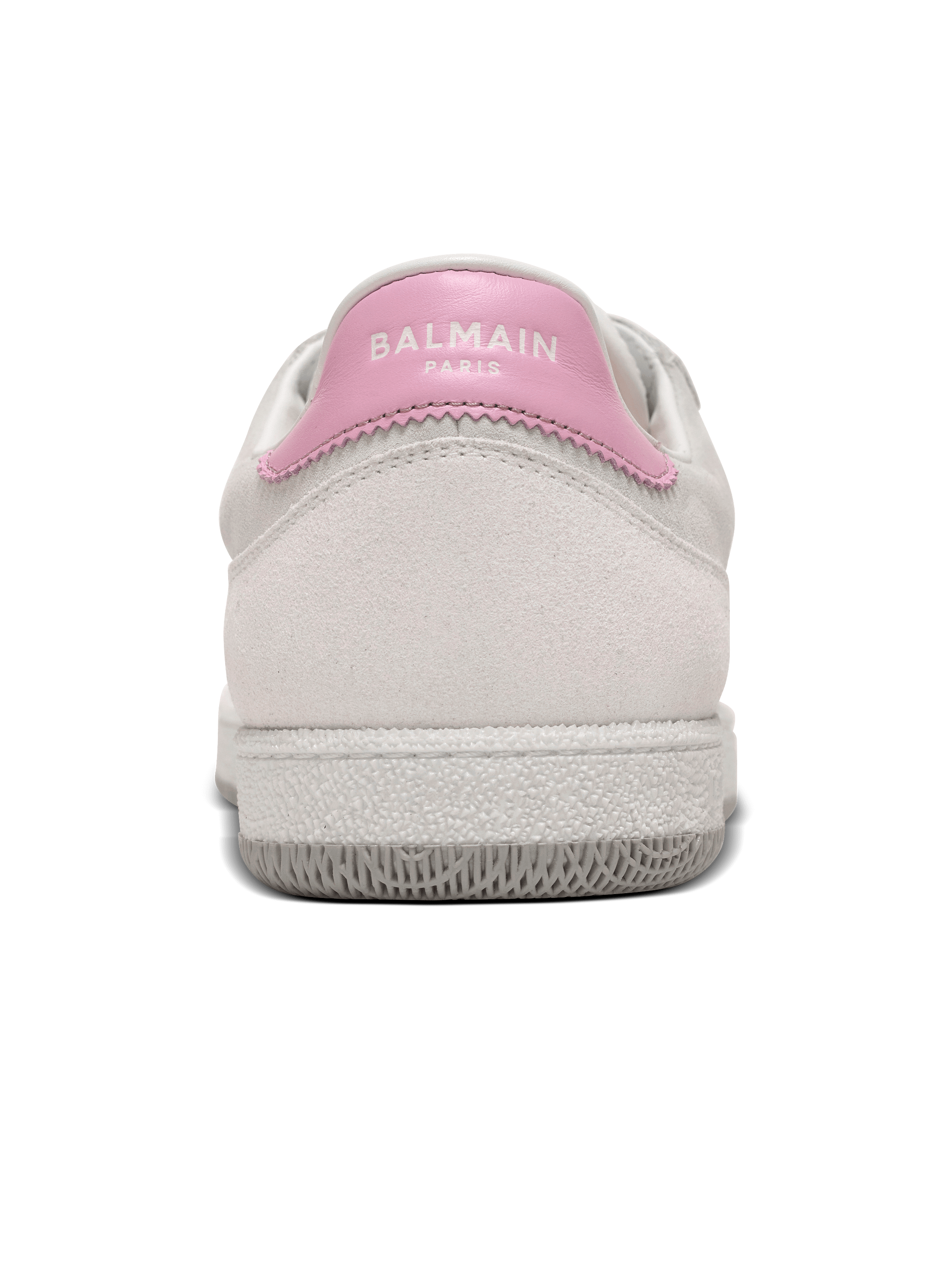 Balmain Swan sneakers in calfskin and suede white - Women