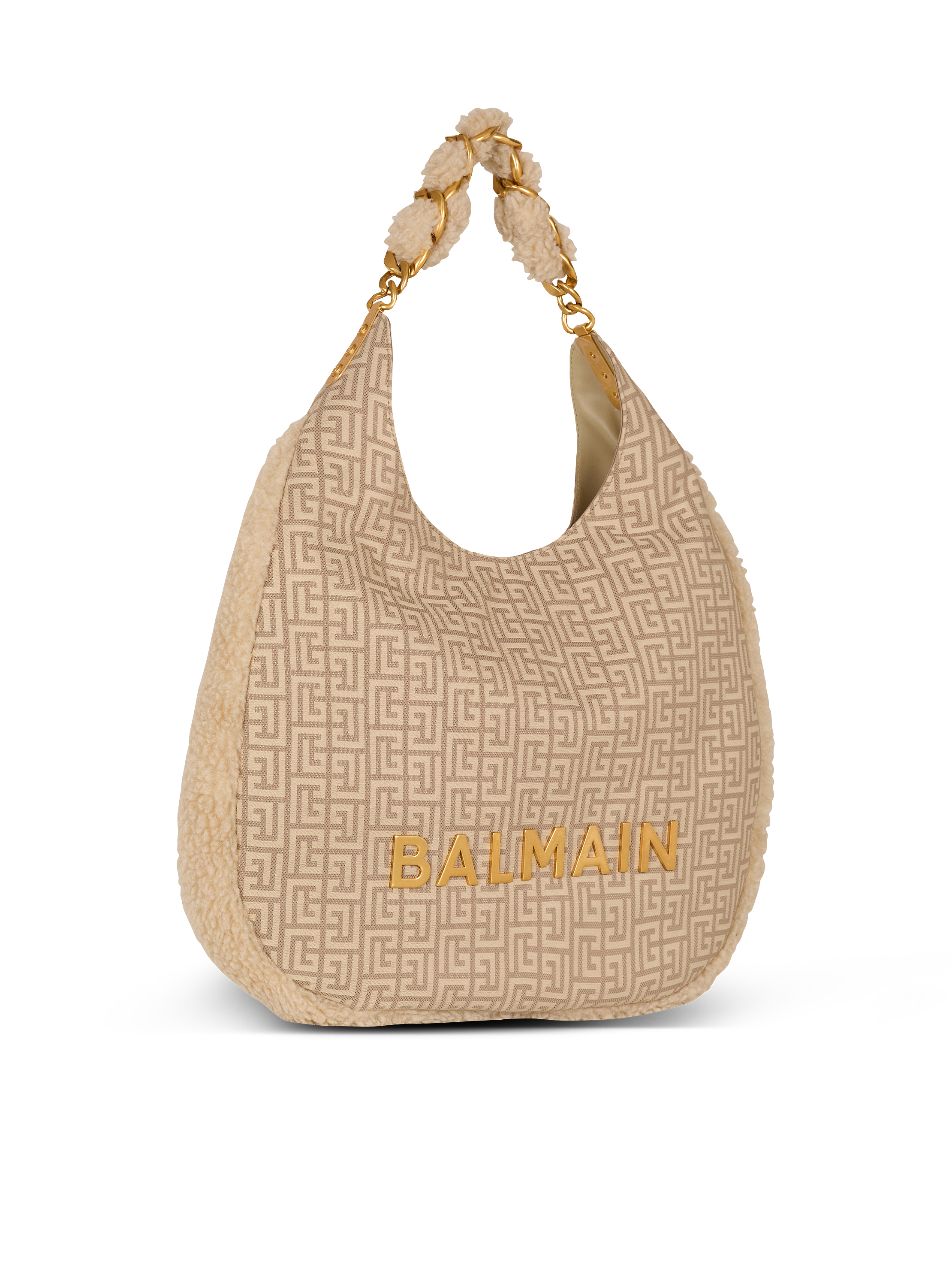 Large 1945 Soft Hobo bag in nylon with a PB Labyrinth