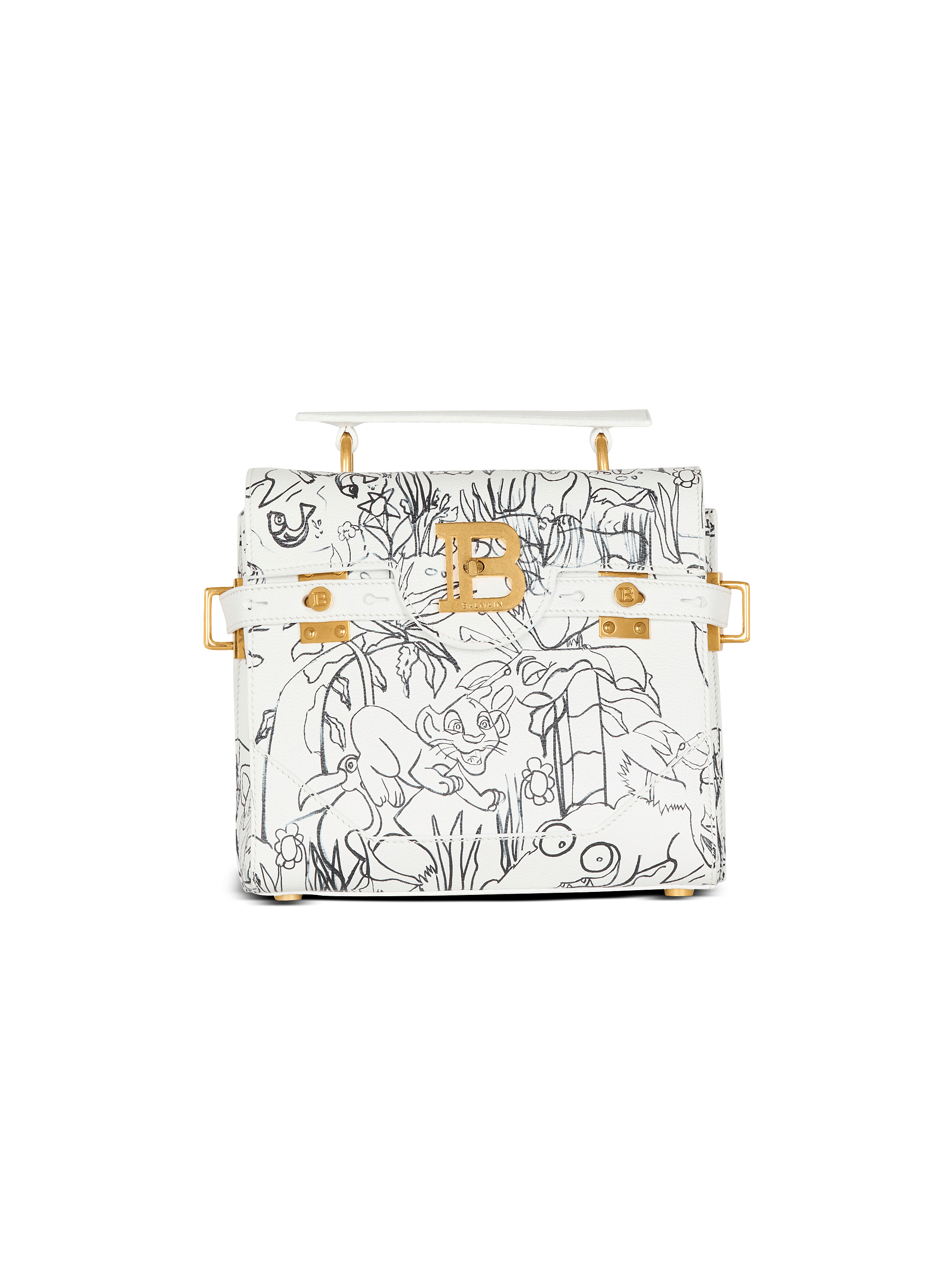 Disney x Balmain: The Lion King - B-Buzz 23 bag with Enfant Précoce print