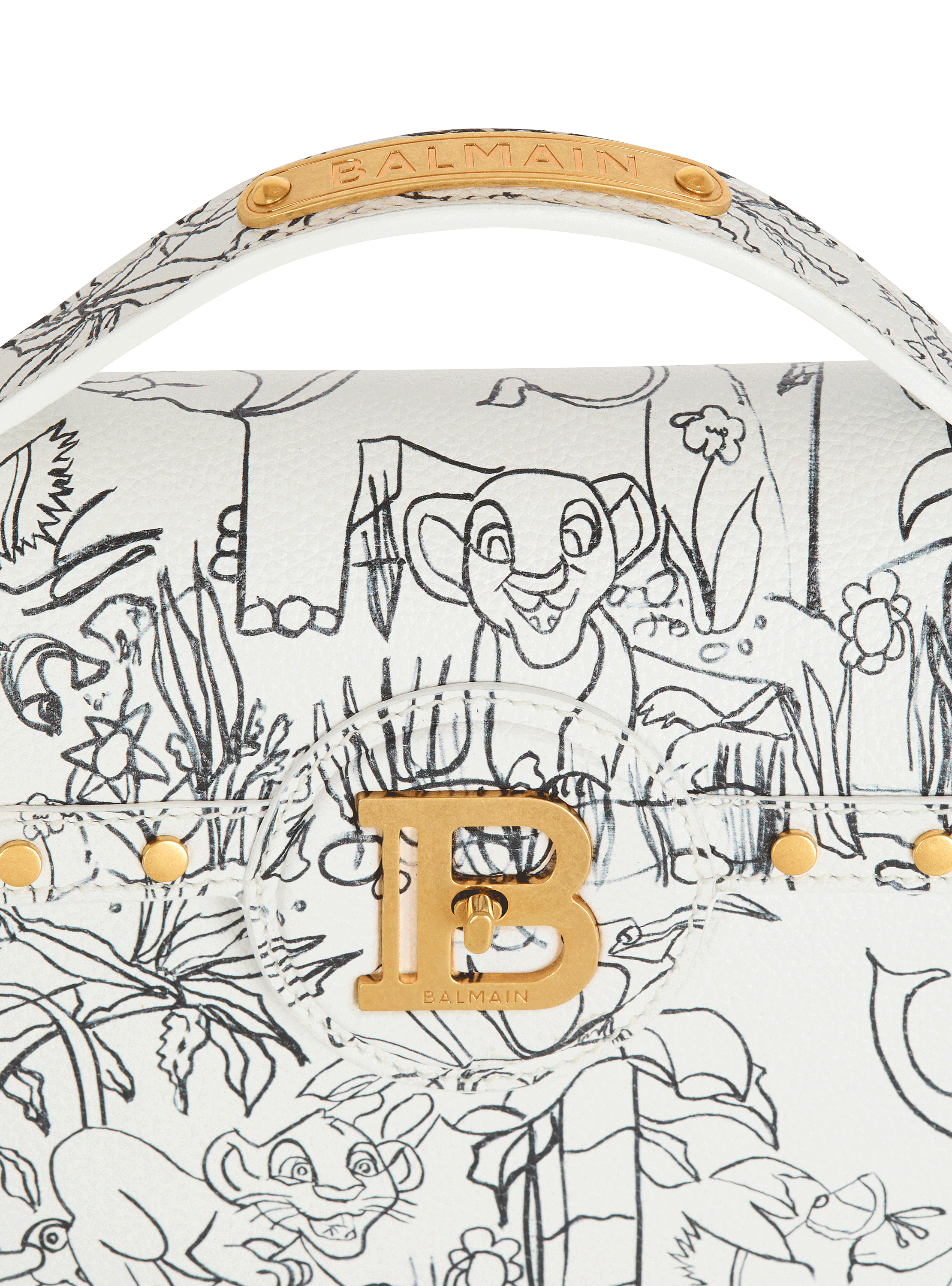 Disney x Balmain: The Lion King - B-Buzz Dynasty bag with Enfant Précoce print