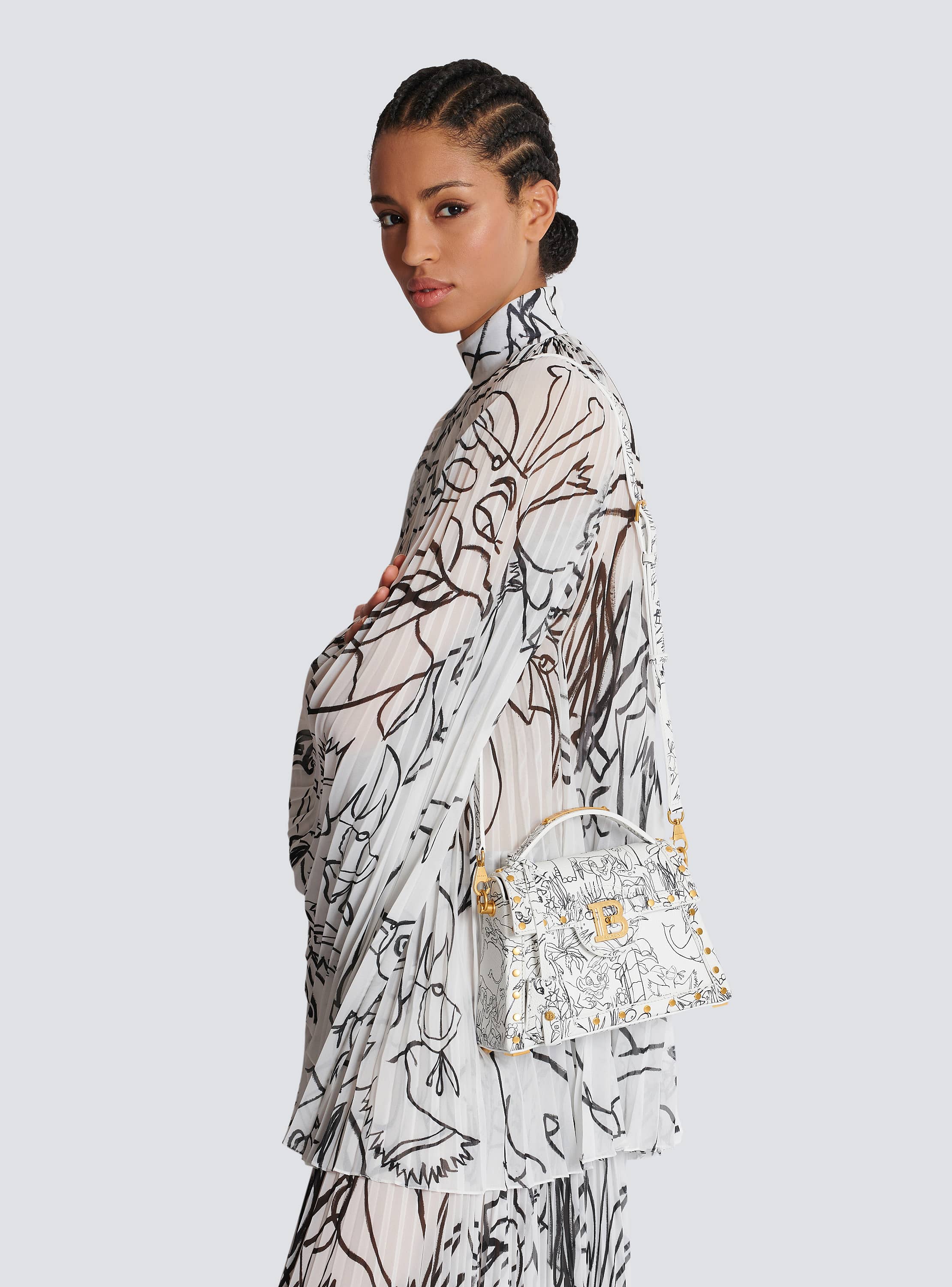 Disney x Balmain: The Lion King - B-Buzz Dynasty bag with Enfant Précoce print