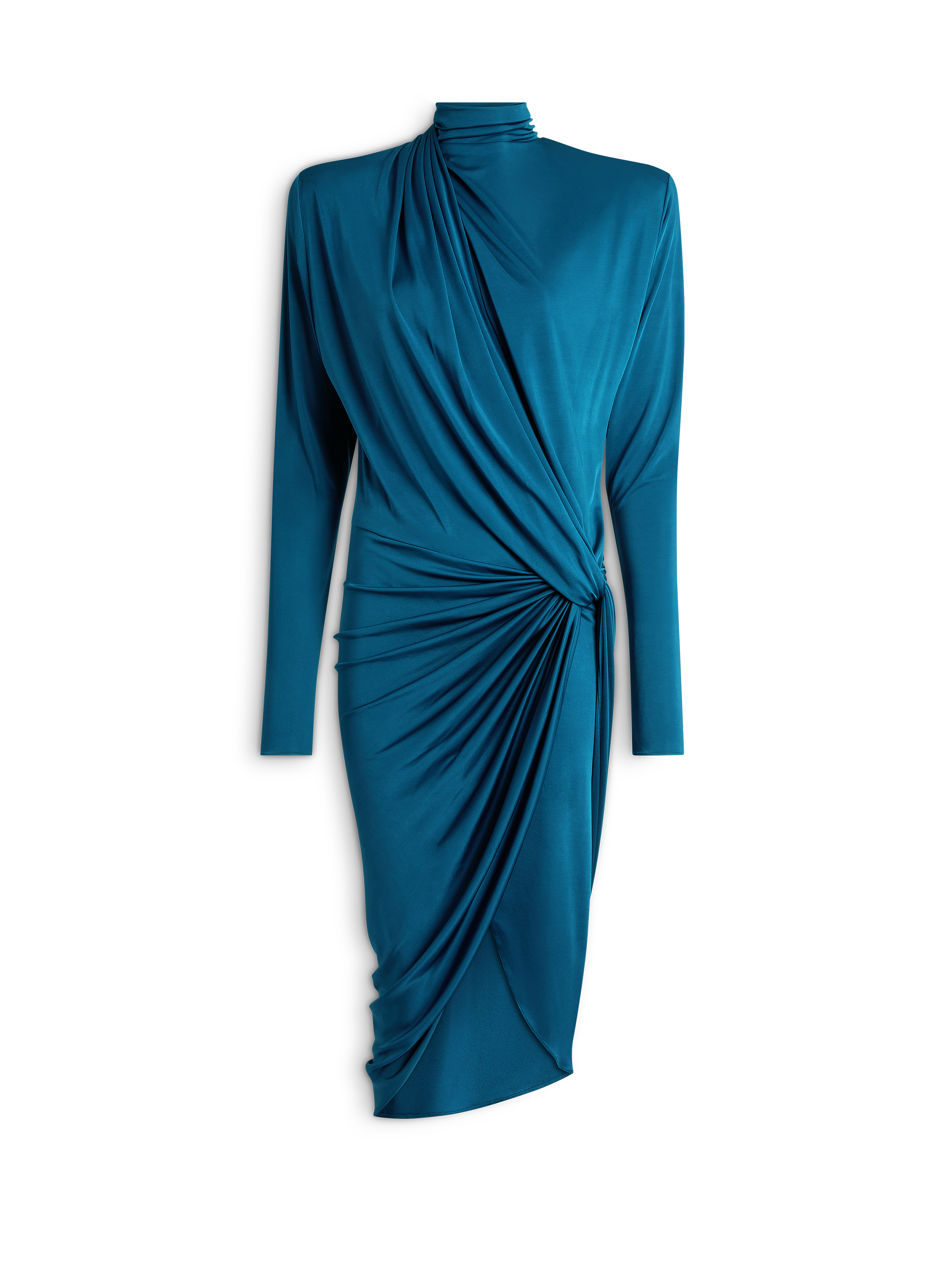 Draped flowing jersey dress