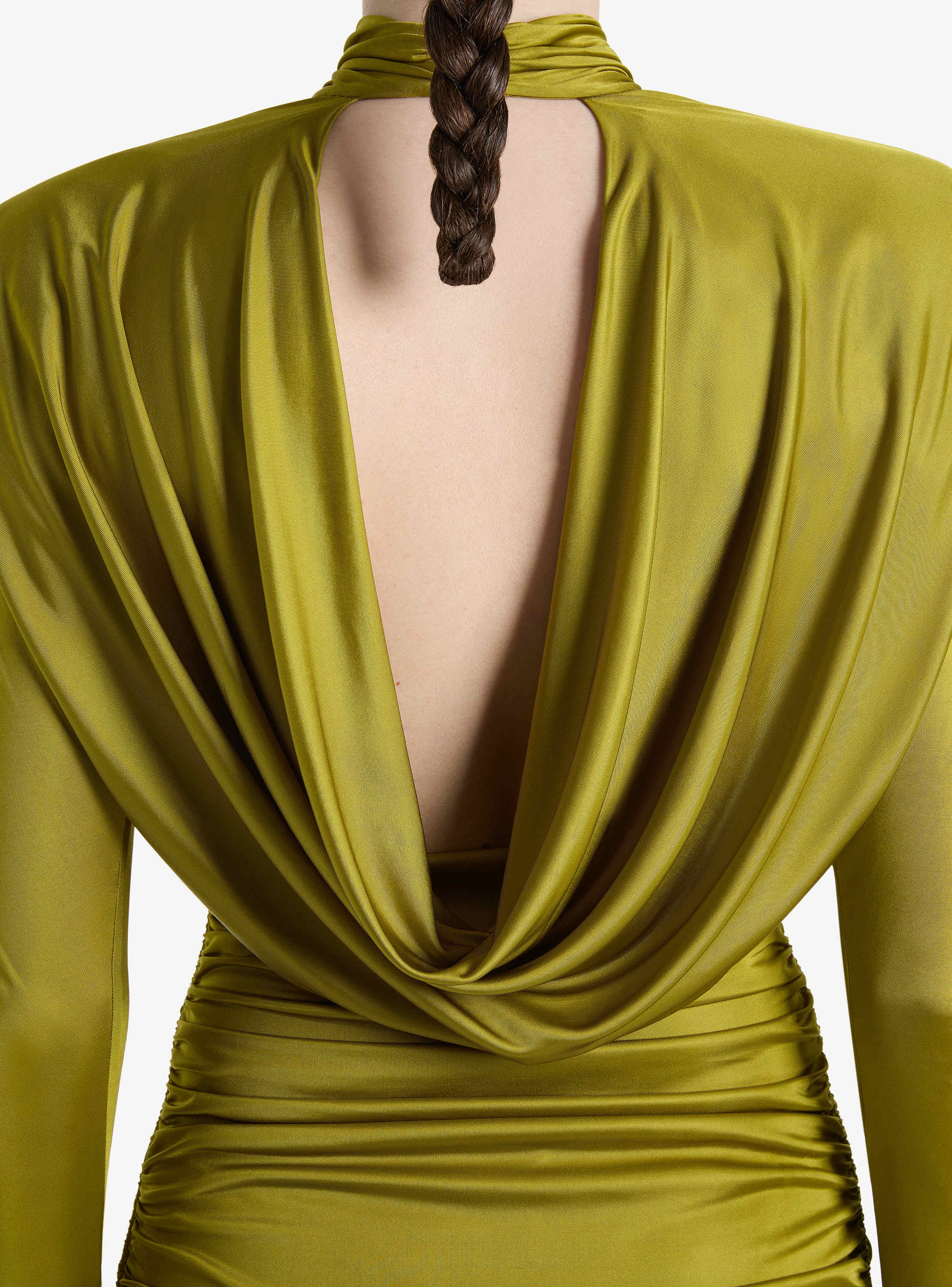 Draped flowing jersey dress
