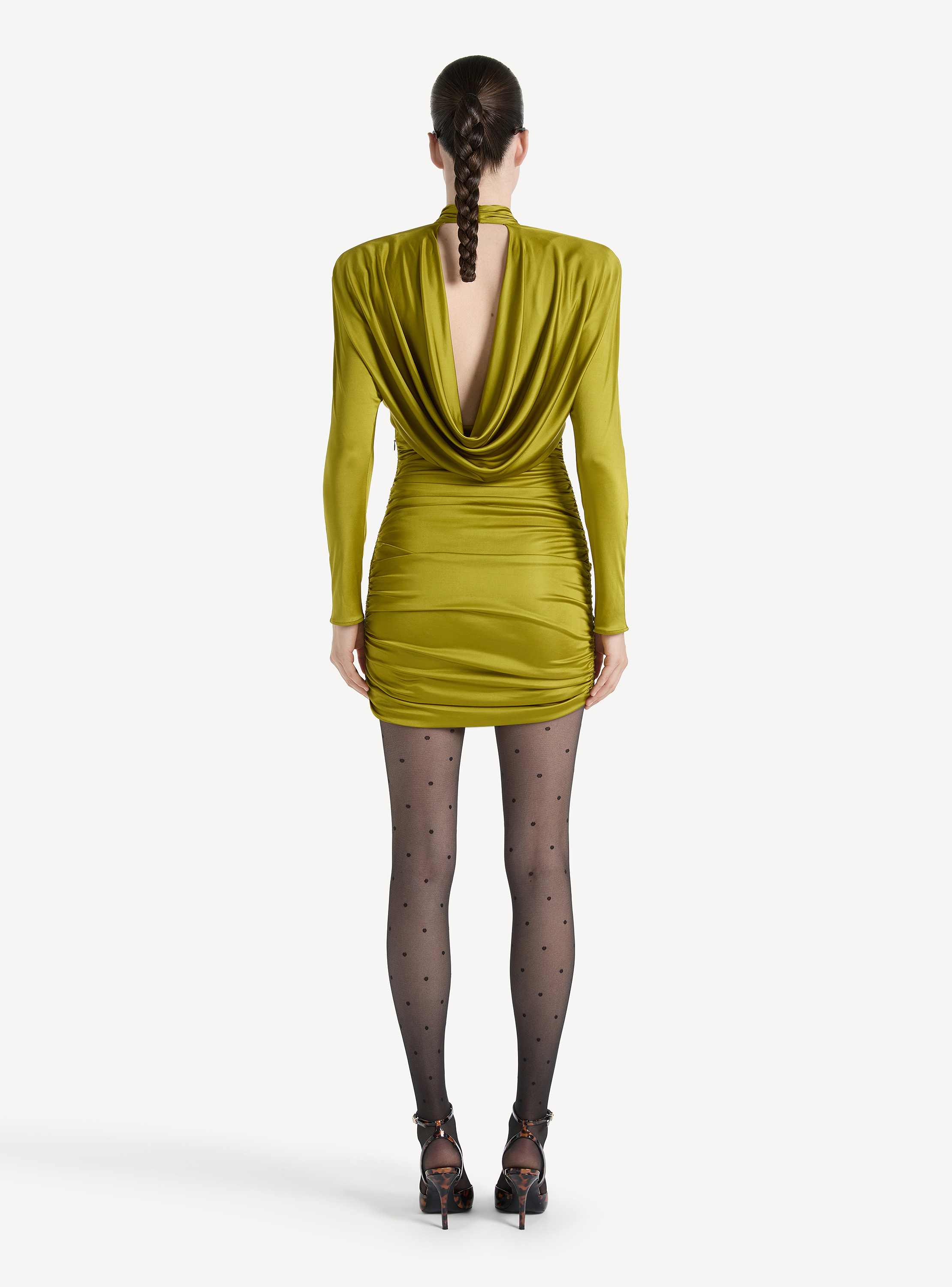 Draped flowing jersey dress
