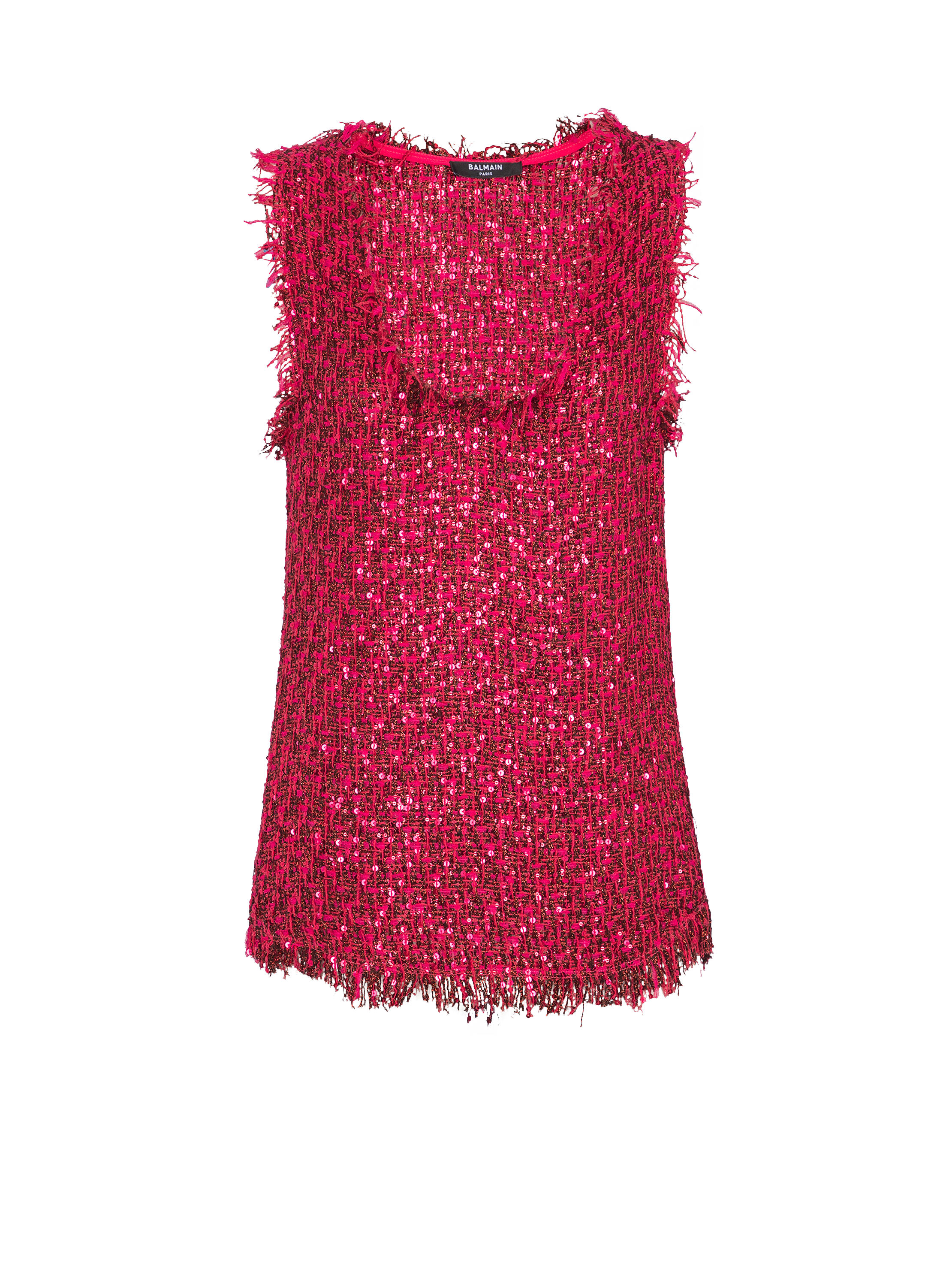 Glittered tweed top